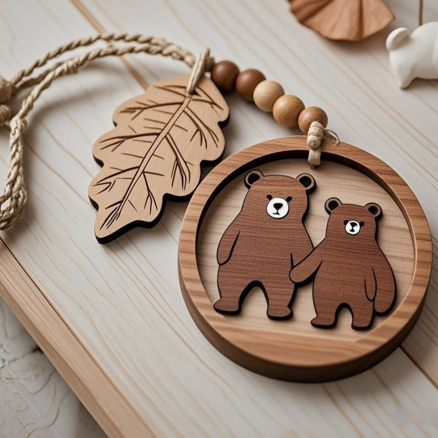 🎁Wooden Memorial Ornaments - Cherish Precious Memories!✨