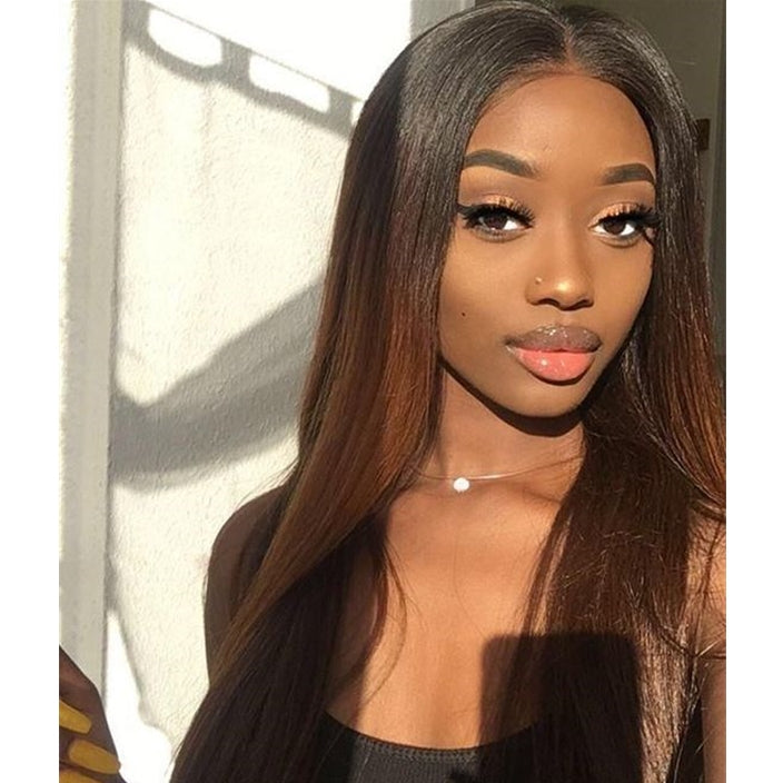 Luna N19 Feminine Long Straight Wig for Black Women