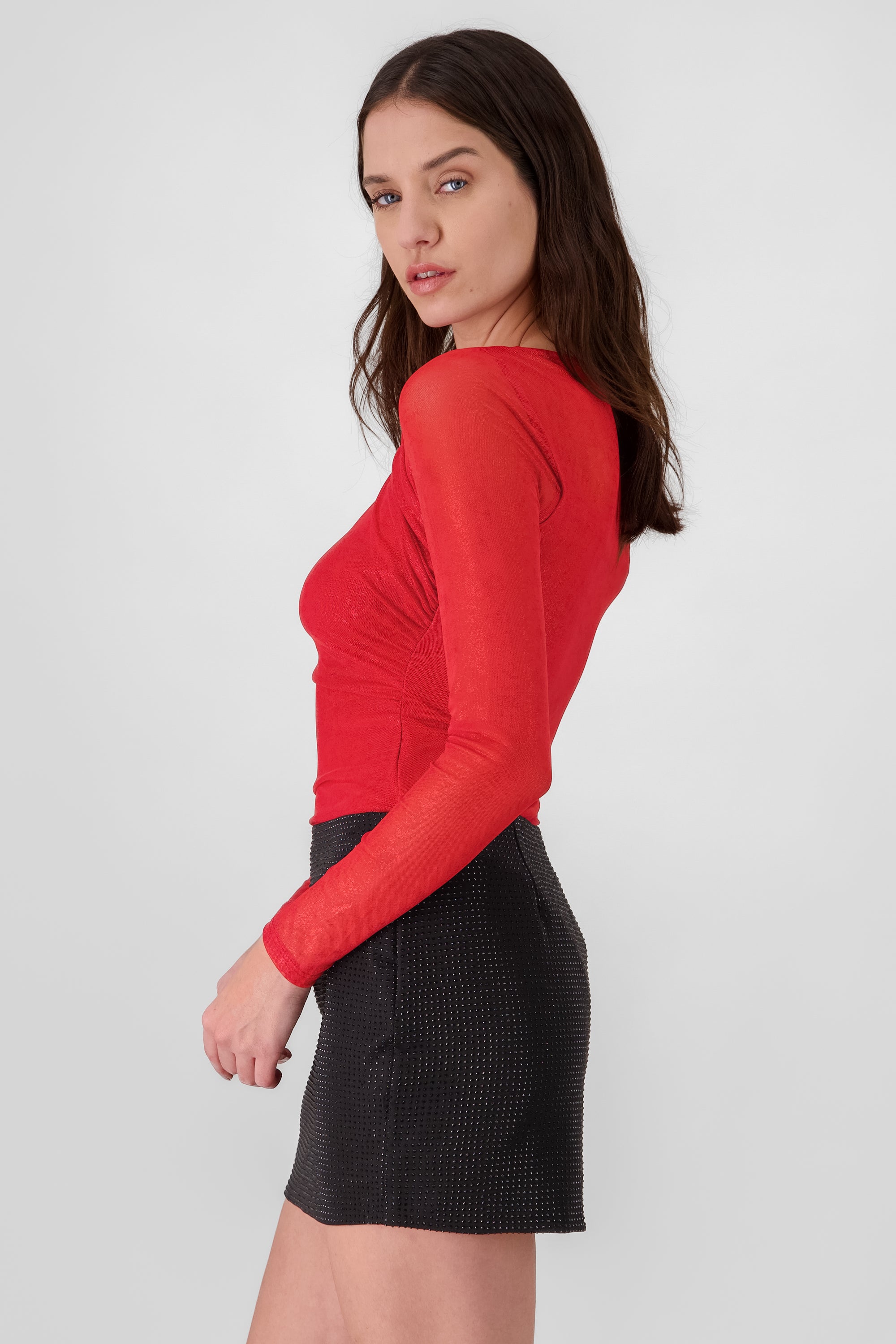 Long Sleeve Foil Bodysuit