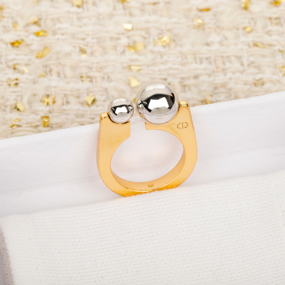Dior Silver Bead Ring