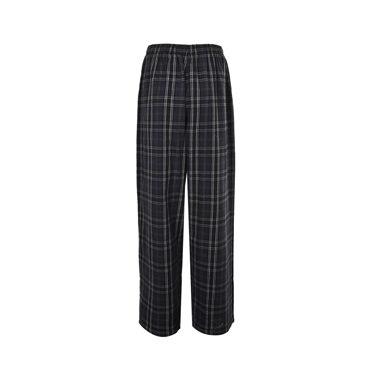 Balenciaga 25Fw blue check appliqué trousers