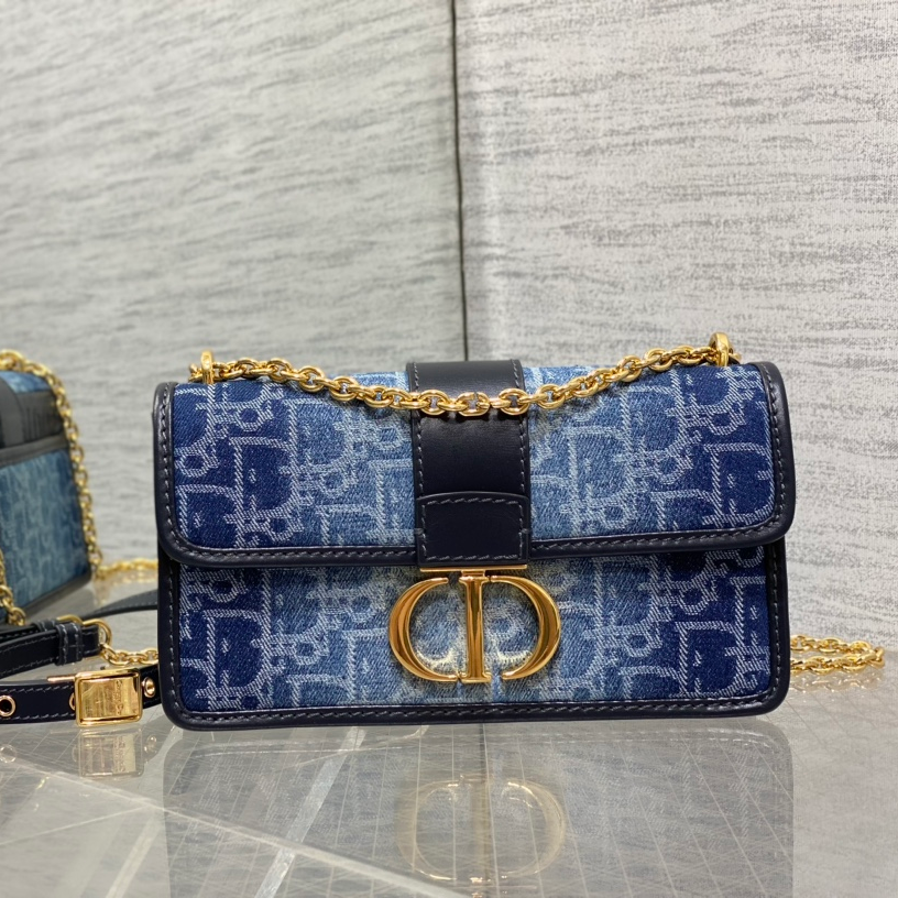 Dior Montaigne Denim Series Chain Bag