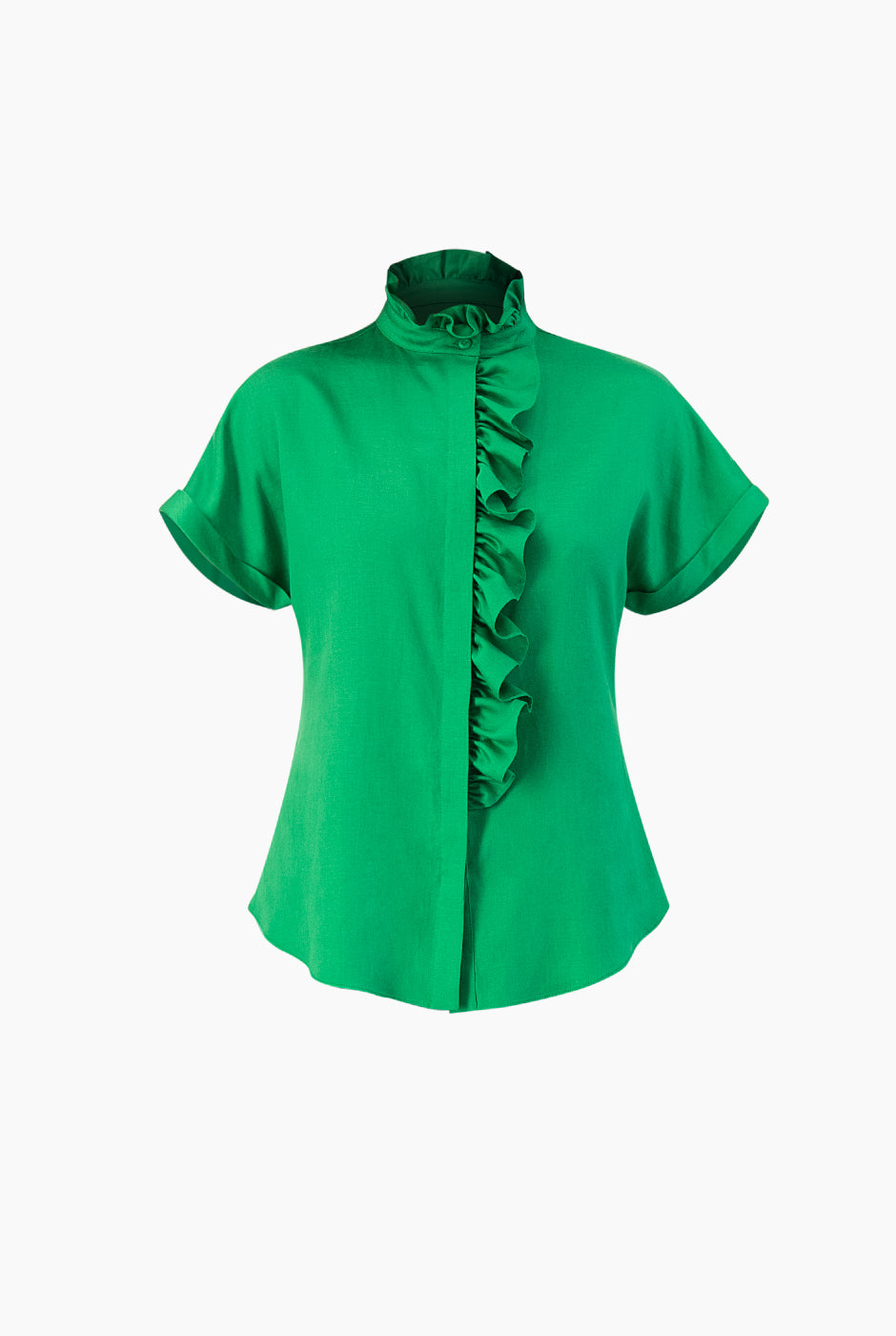 Blusa recta de manga caida