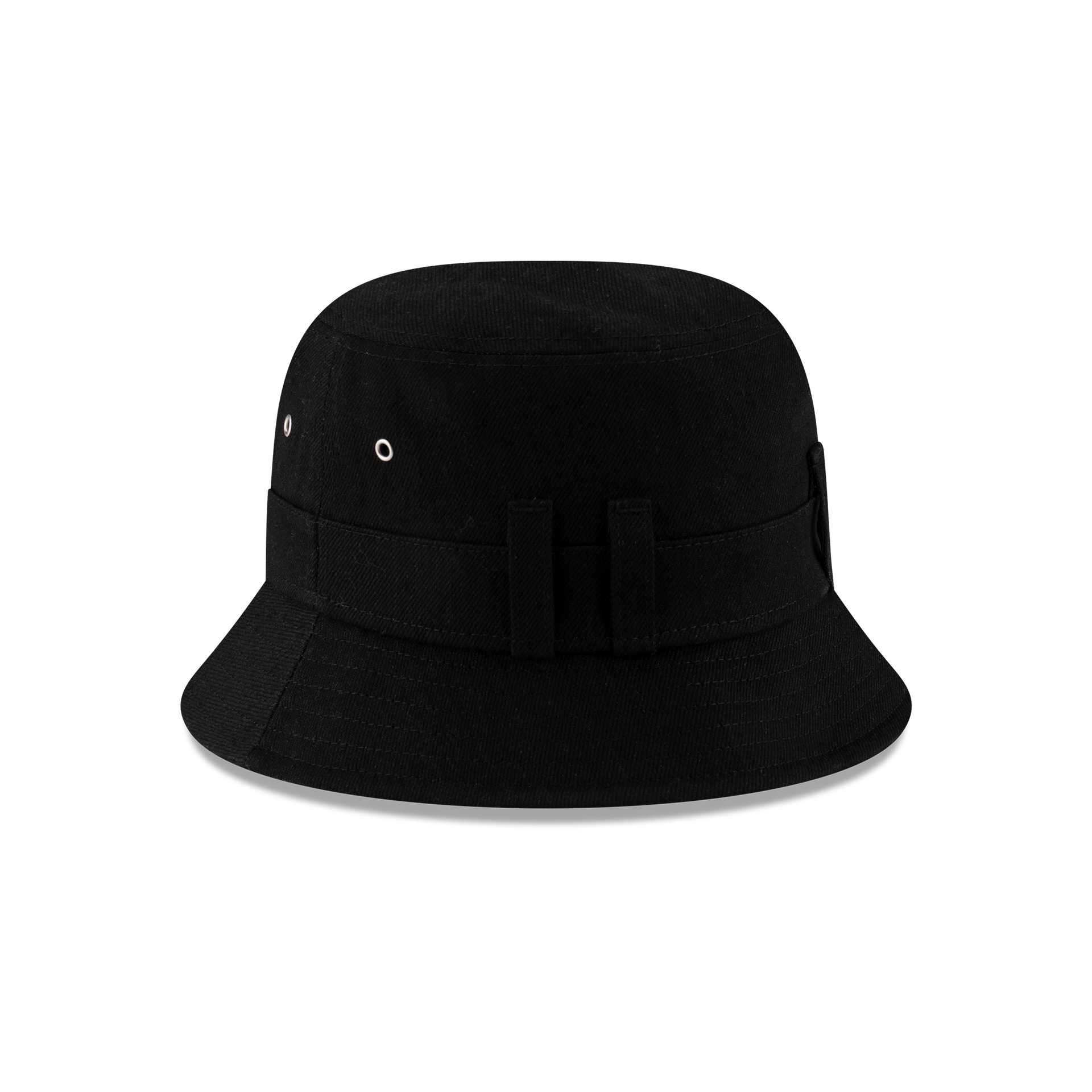 New Era Branded Belt Loop Denim Black Bucket Hat