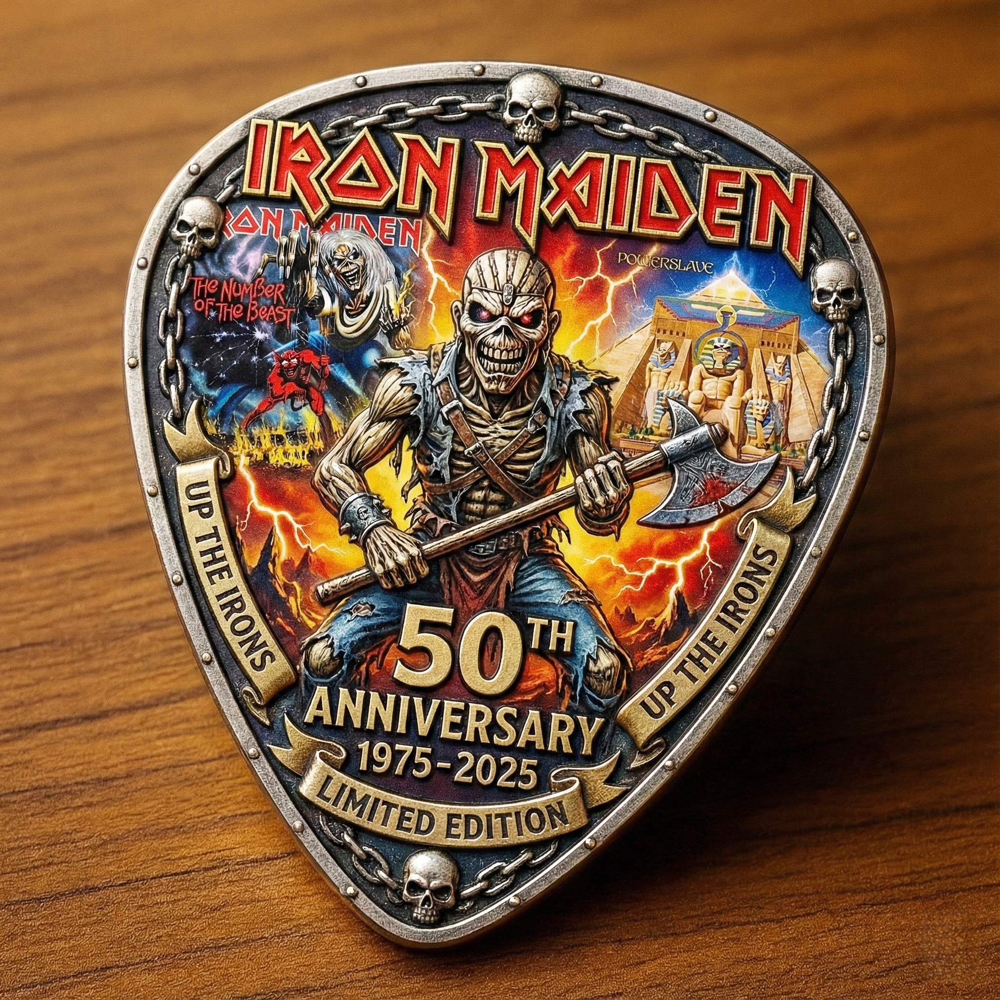Iron Maiden 50th Anniversary Commemorative Guitar Pick