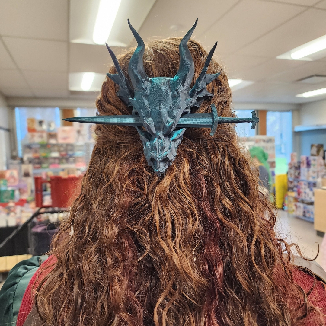 👍2024 New Arrival- 50% OFF💥Dragon Hair Piece with Sword
