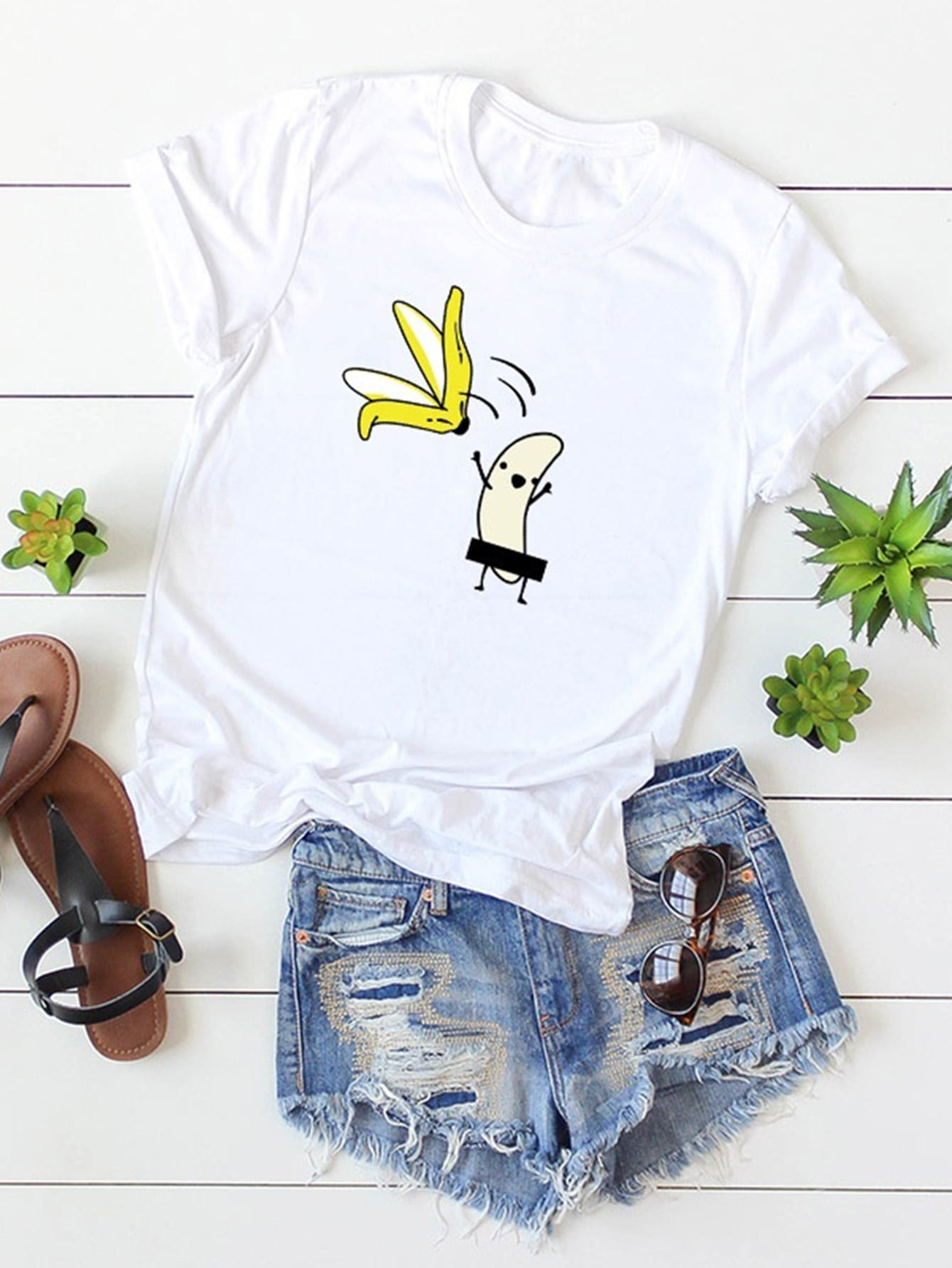 Cartoon Print Tee