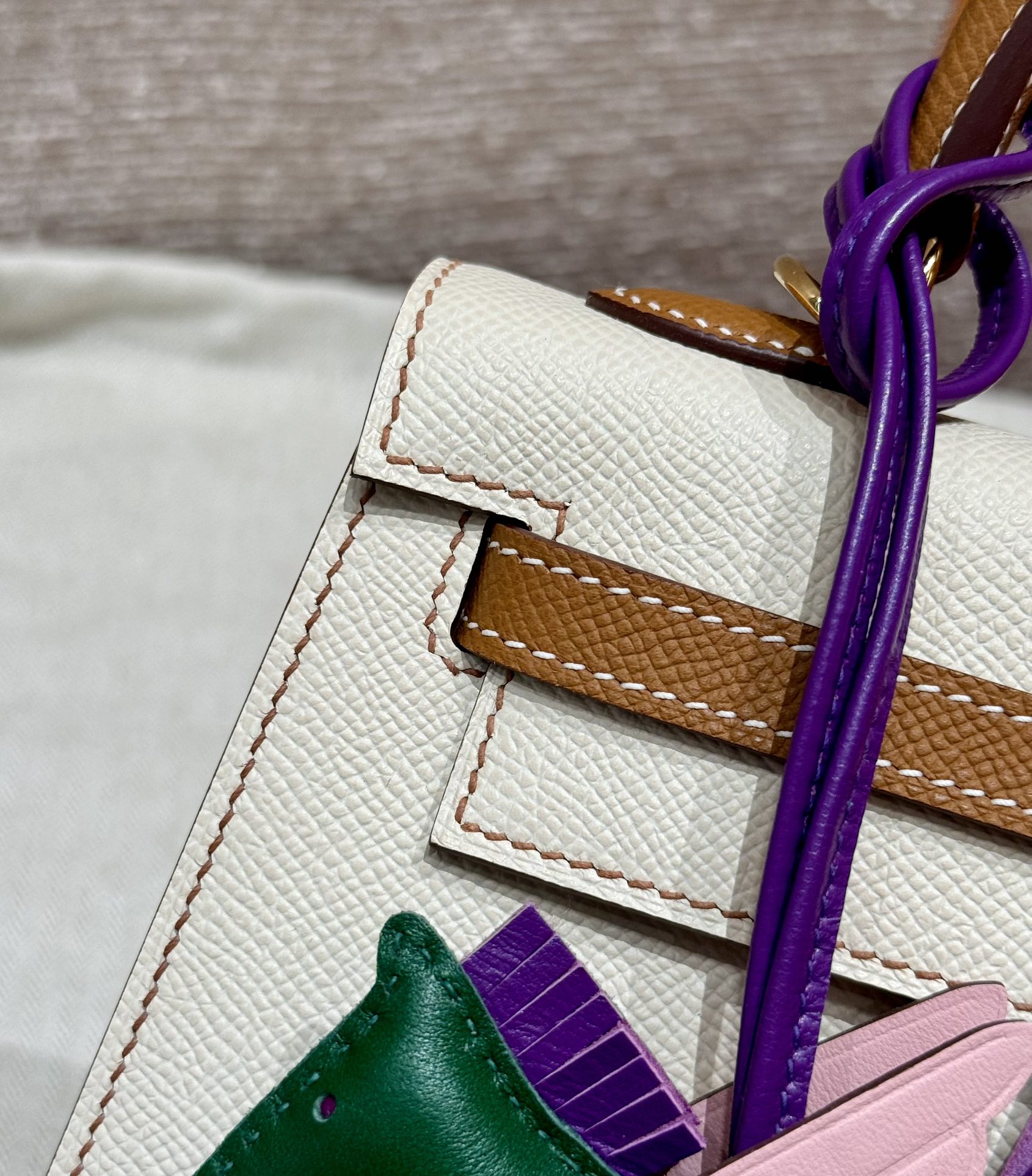 Hermes Kelly i2Nata ck37gold handbag (handmade to order)