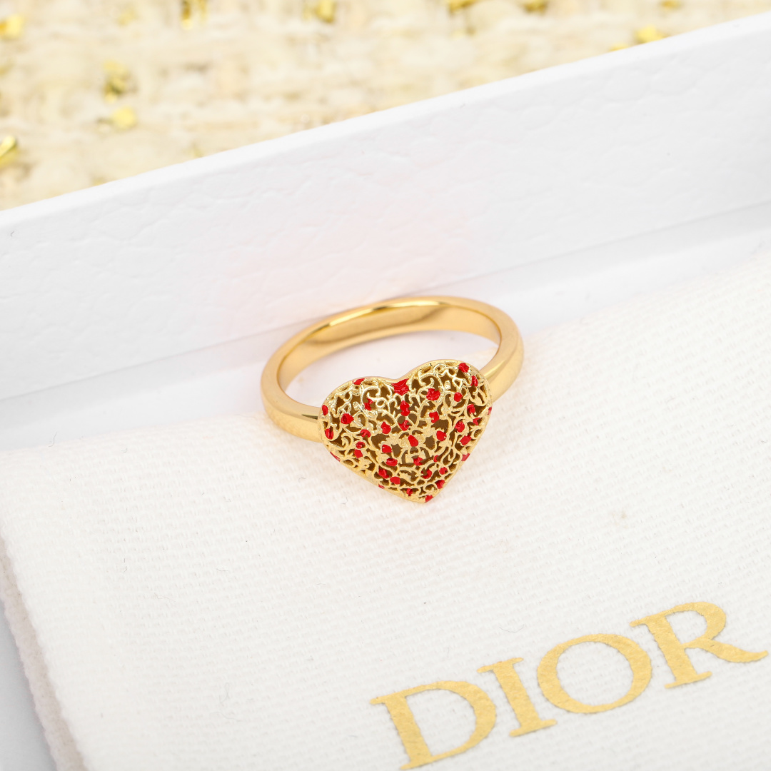 Dior Limited Edition Hollow Heart Ring