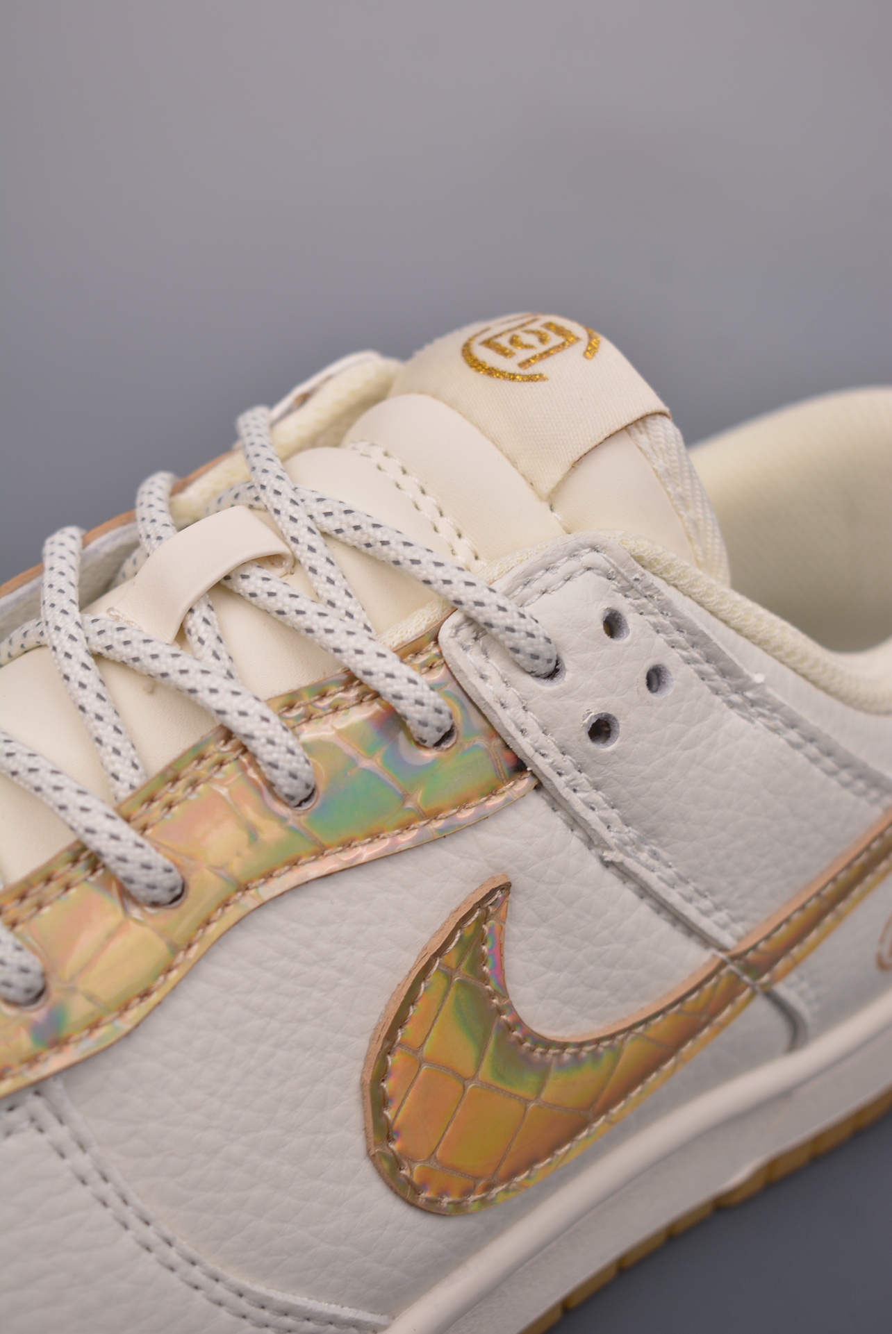 CLOT x NIKE SB Dunk Low sports shoes beige white gold JH8310-948