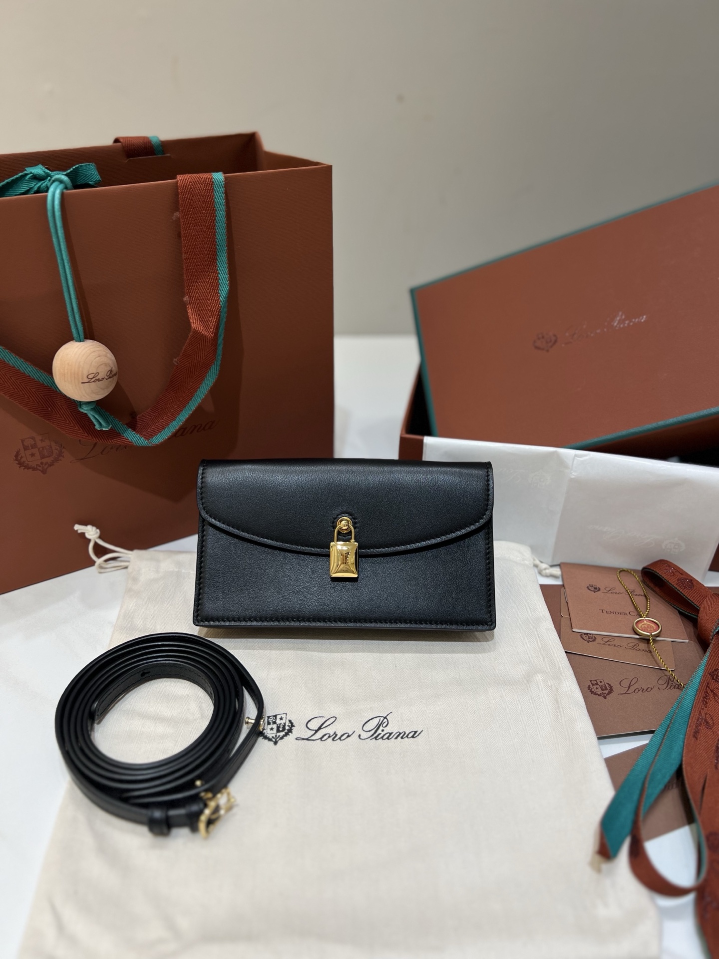Loro Piana pochette clutch