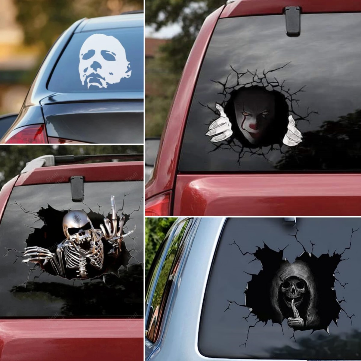 (🔥Last Day Promotion-SAVE 50% OFF)💀3D Skull Car Sticker-BUY 2 GET 10% OFF & FREE SHIPPING