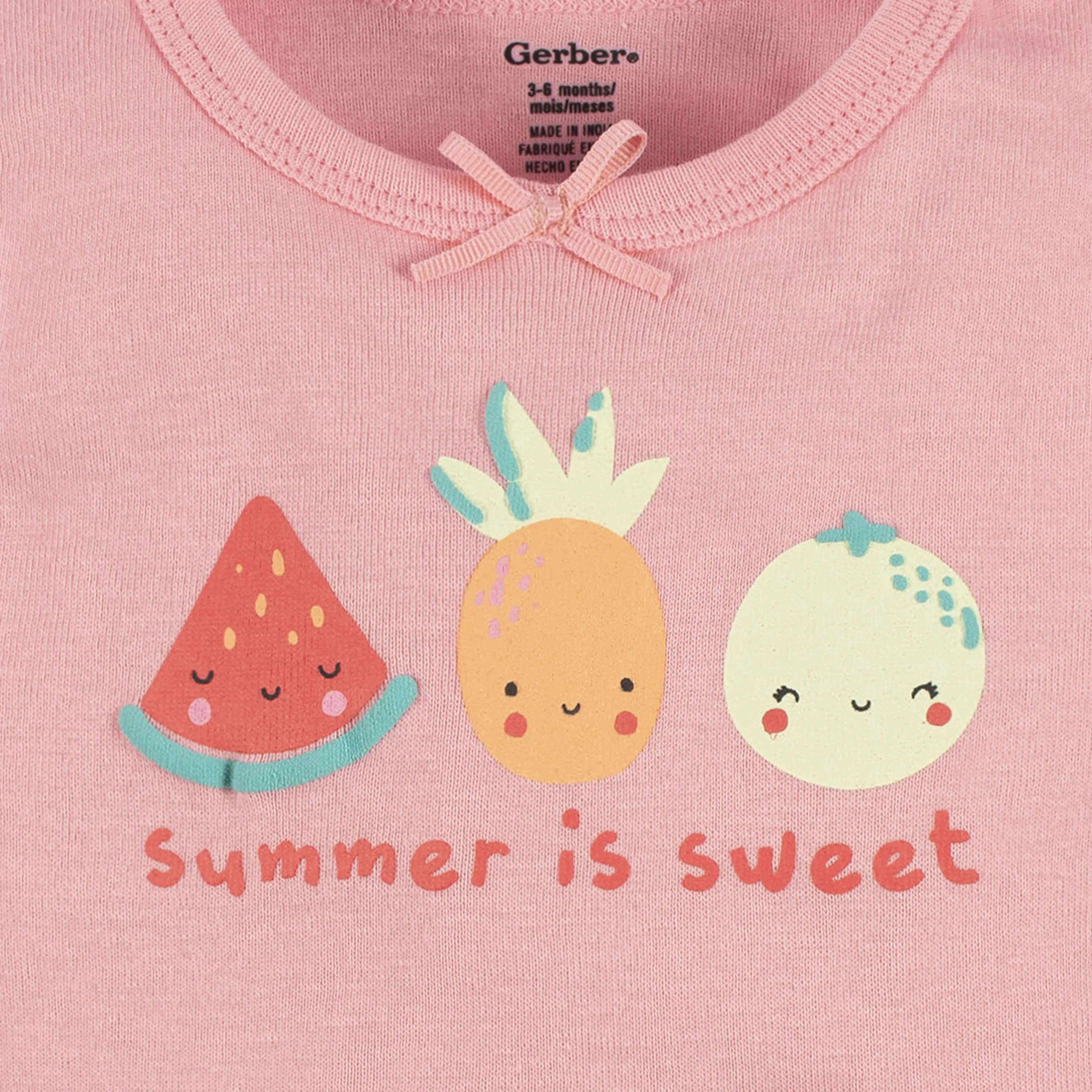 4-Pack Baby Girls Summer Sweets Sleeveless Onesies Bodysuits