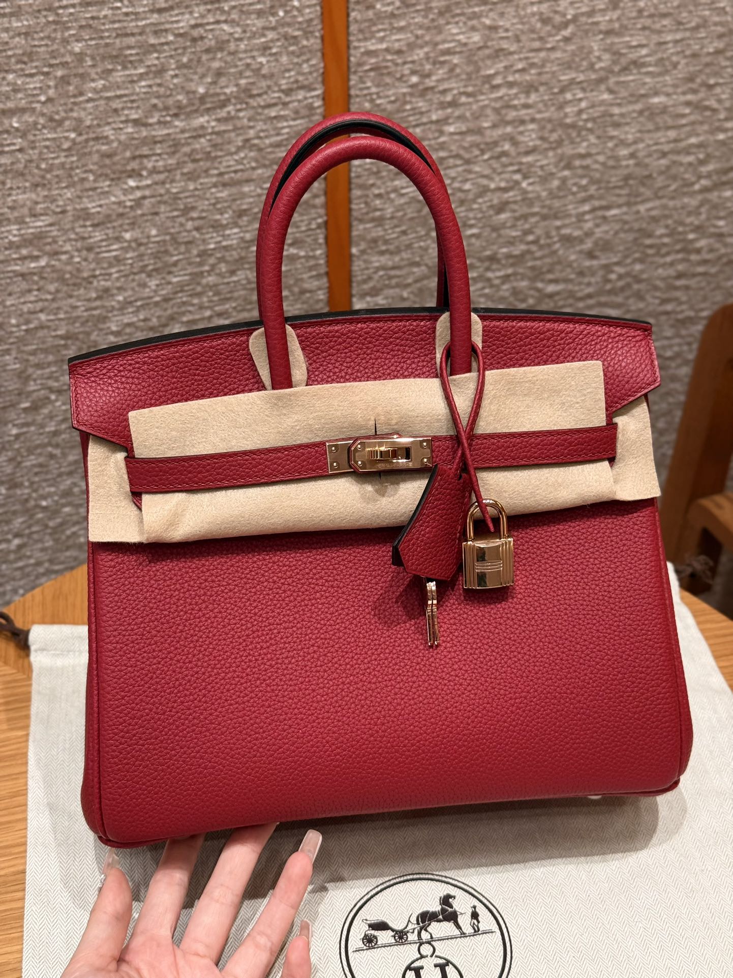 Hermès Birkin B5Ruby Handbag (Handmade to Order)
