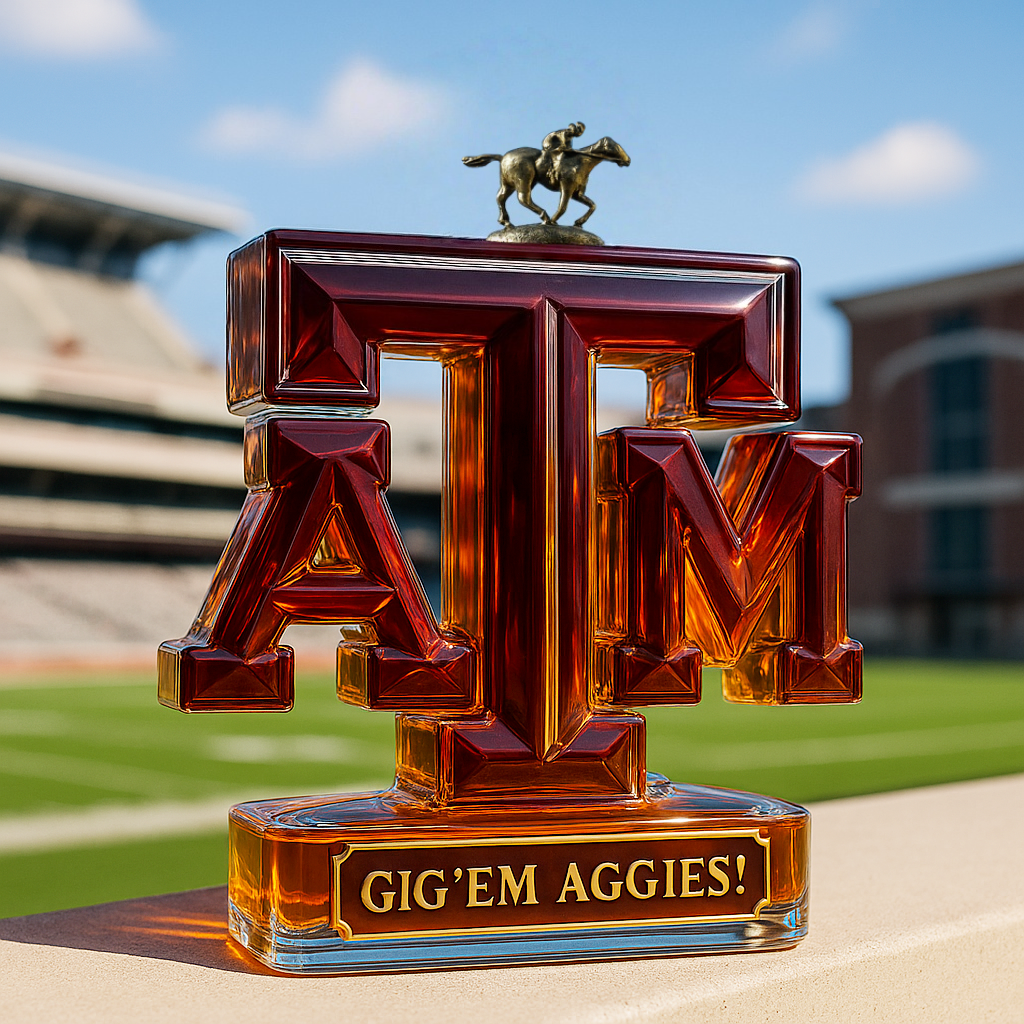 🥃👍 Texas A&M Aggies Whiskey Bottle