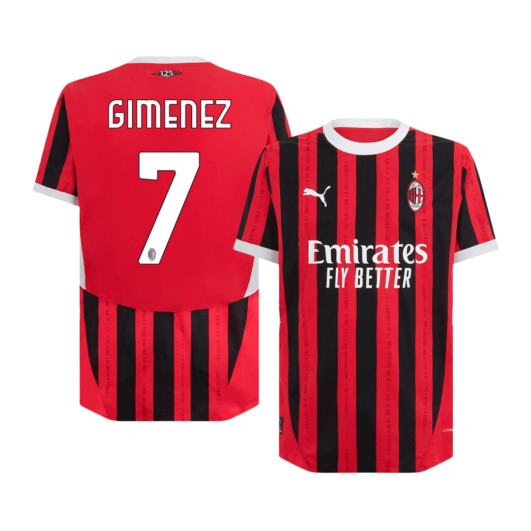 Authentic football jersey GIMENEZ #7 Home jersey AC Milan 2024/25