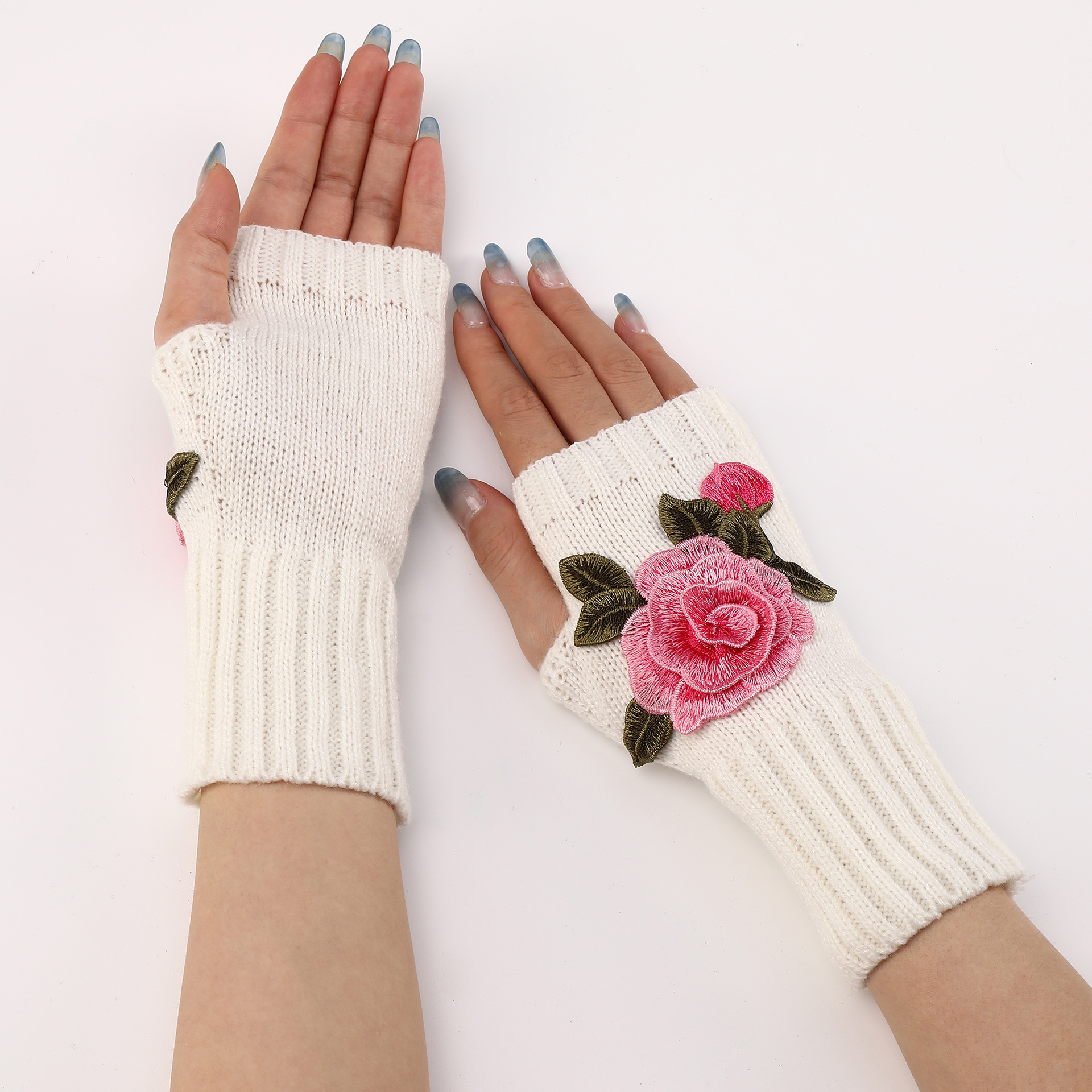 🎄Early Christmas Sale 49% OFF🌸Vintage Floral Embroidered Knitted Gloves✨Buy 3 Get 10% OFF & Free Shipping