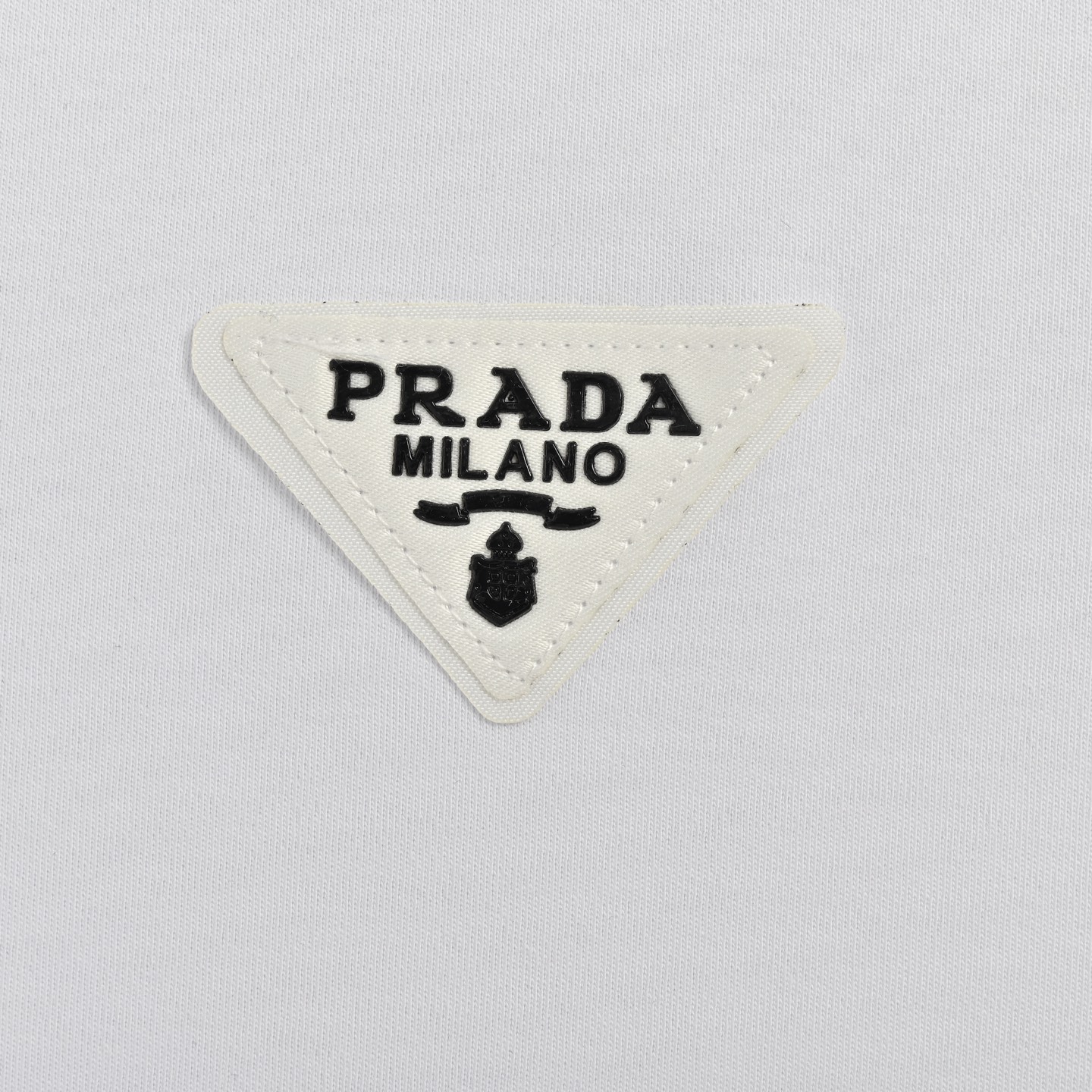 Prada patch triangle logo short sleeves