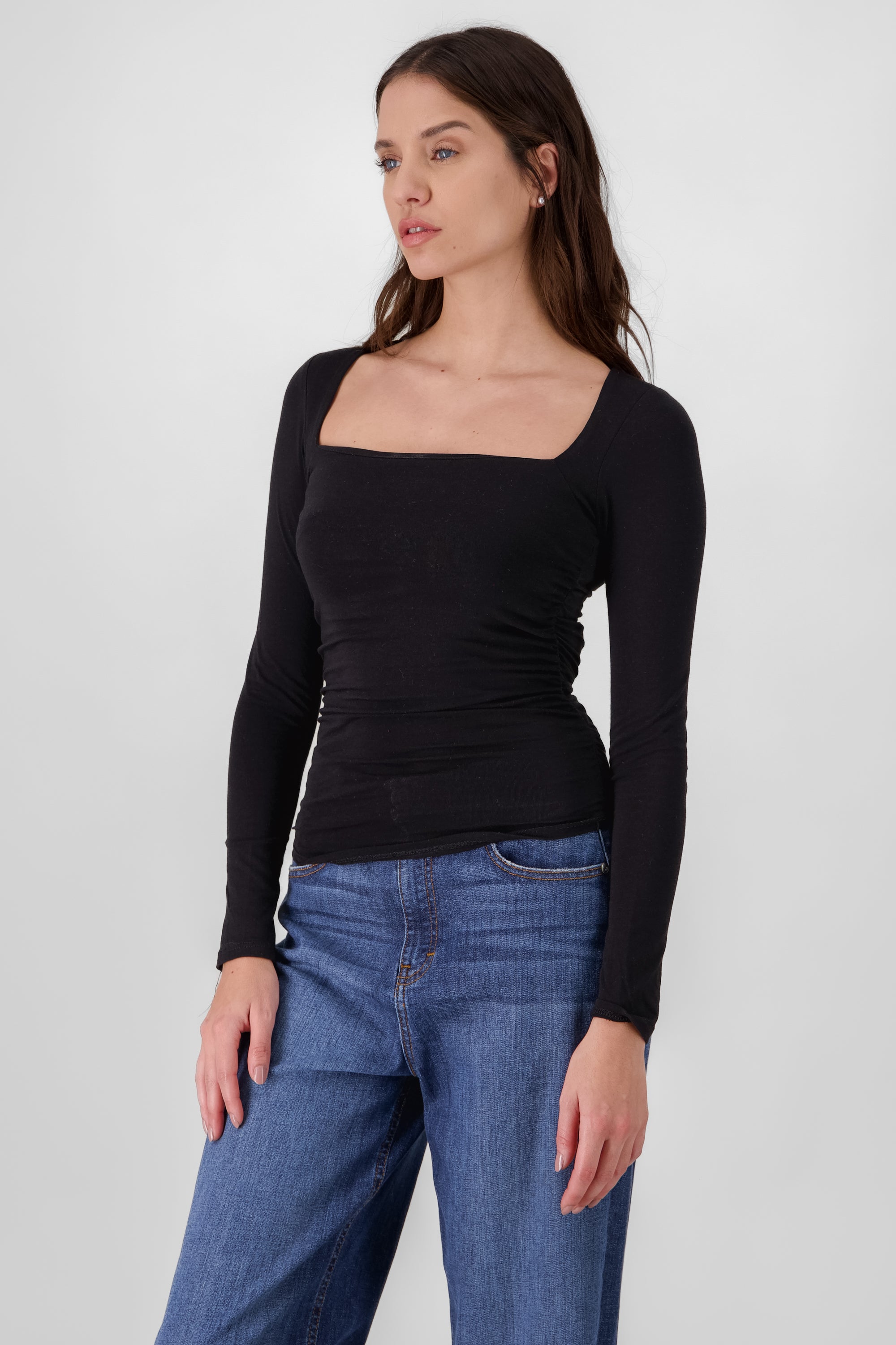 Long Sleeve Ruched Top