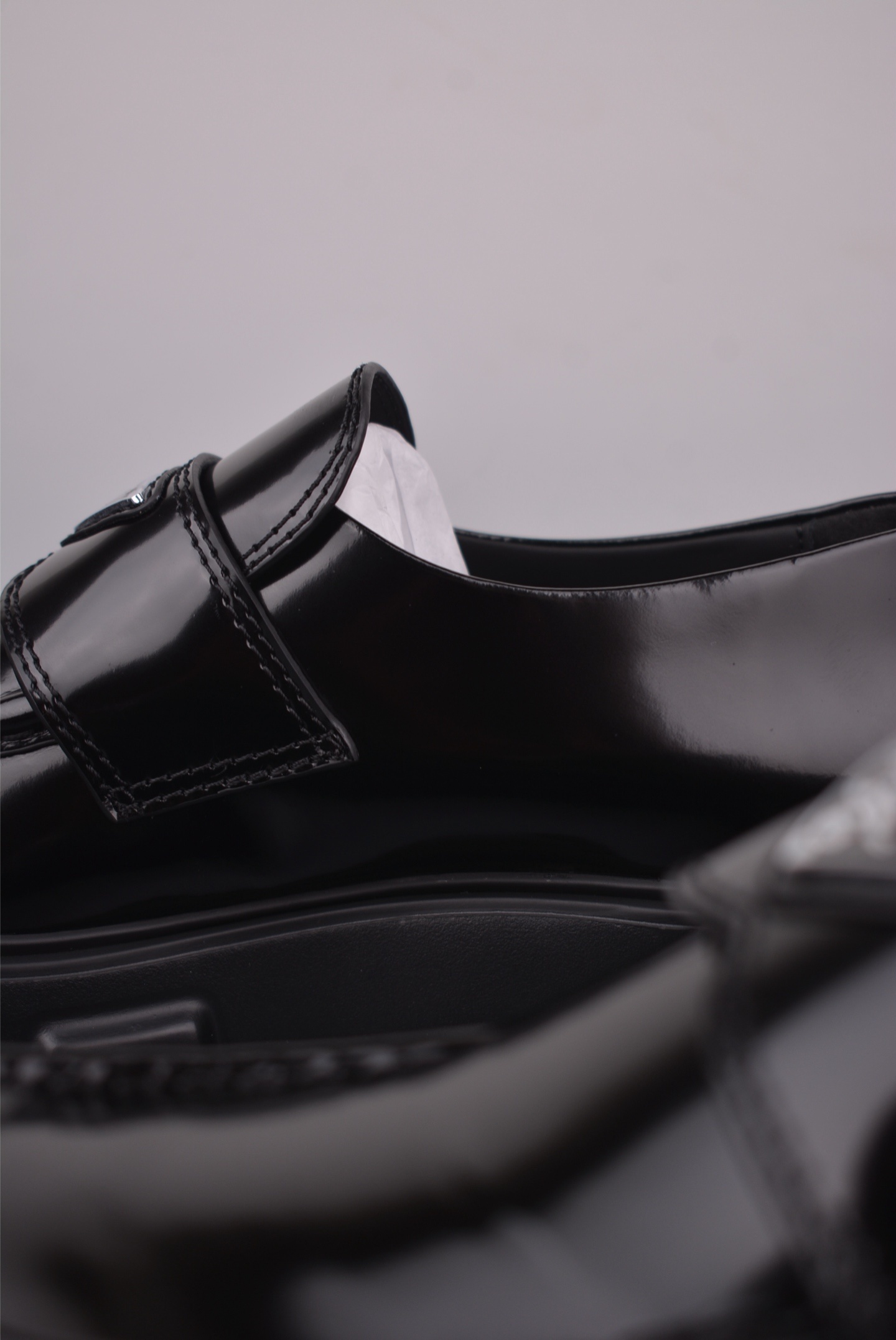 Prada Platform Logo Lace-Up Loafers 80906