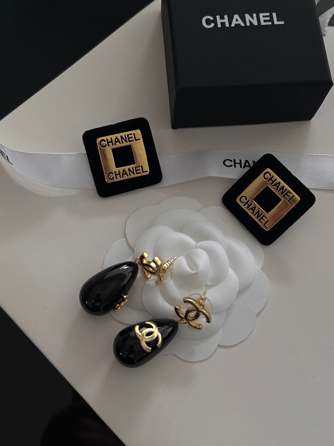 Chanel Pearl Double C Earrings
