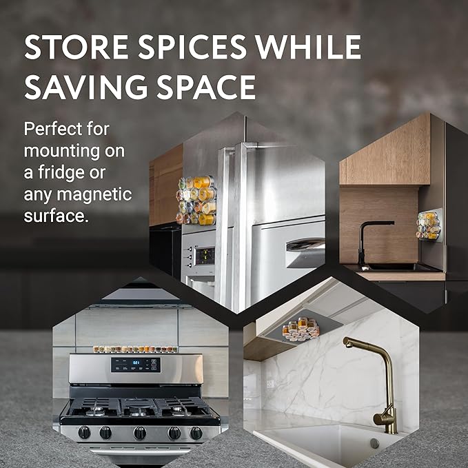 🔥Last Day 50% OFF🔥5PCS/SET Magnetic Spice Jars-🎁Buy 2 Sets Get 1 Set Free