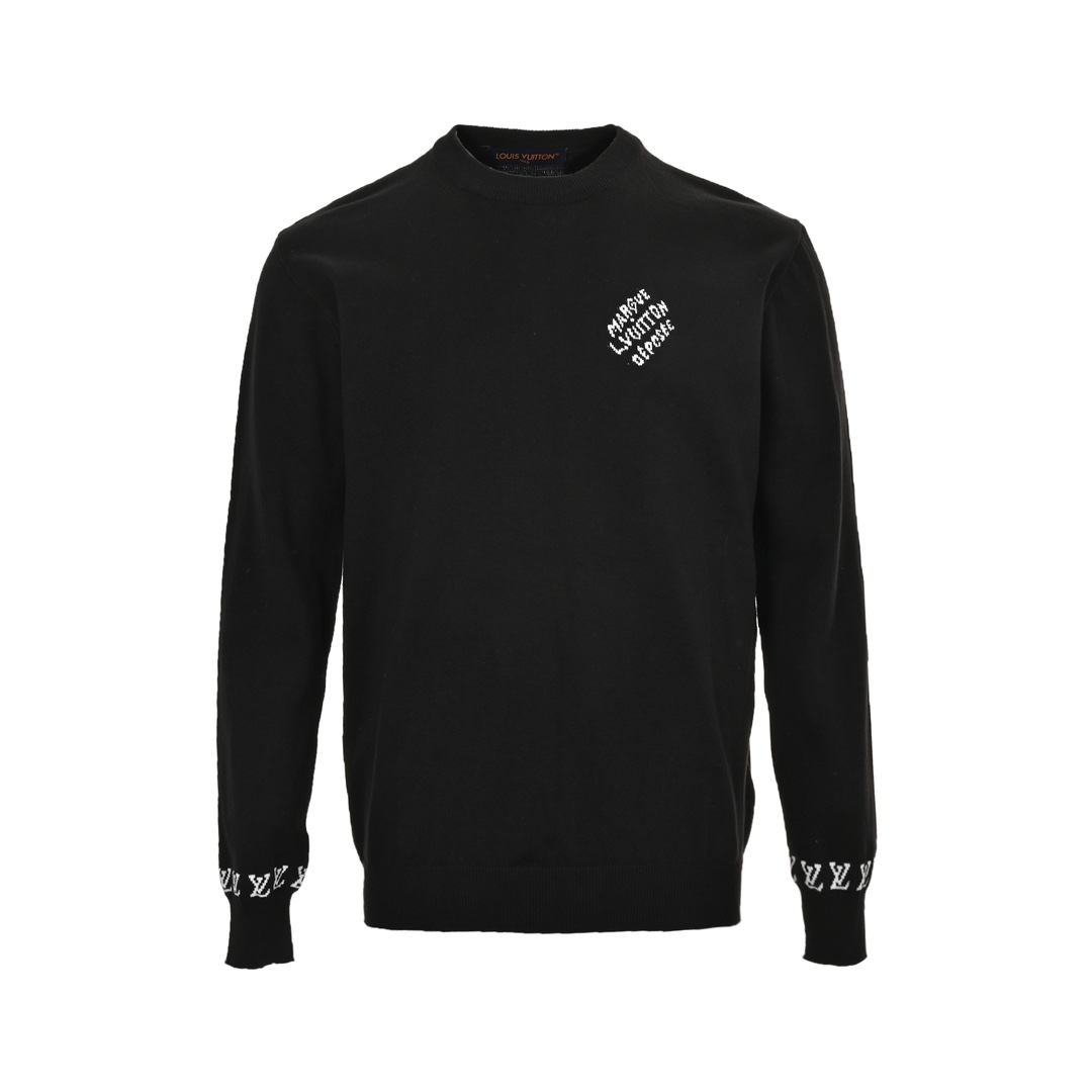 Louis Vuitton 24Fw jacquard logo thin long-sleeved sweater