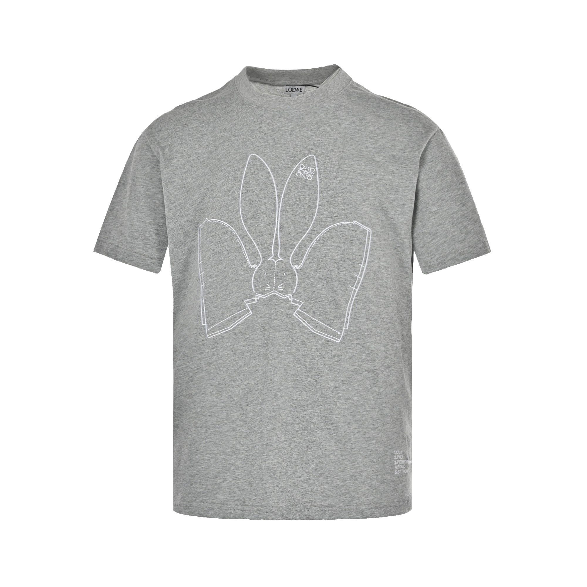 Loewe 23ss Year of the Rabbit Limited Edition Embroidered Rabbit Short Sleeve
