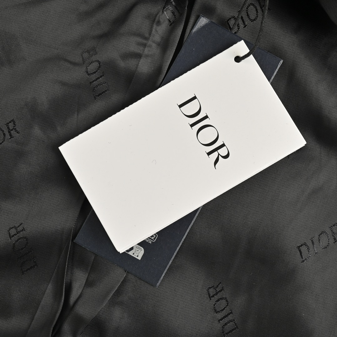 Dior 24Fw front and back embroidered lettering baseball jacket