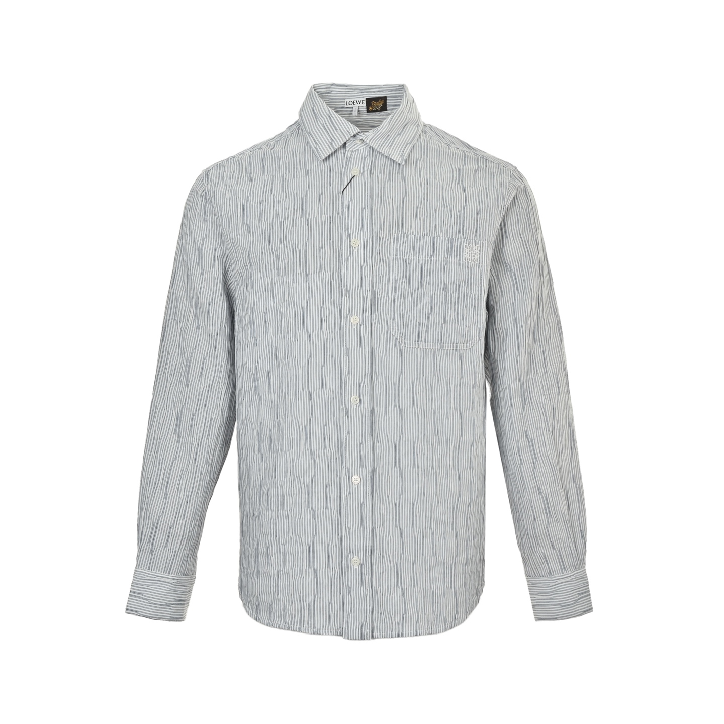Loewe 25ss striped wavy textured shirt