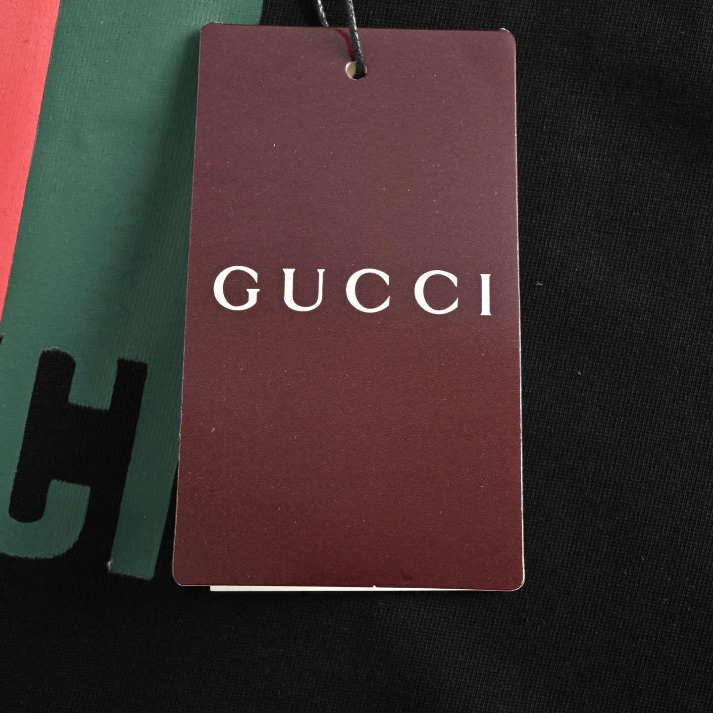 Gucci 25ss red and green striped letter print short sleeve