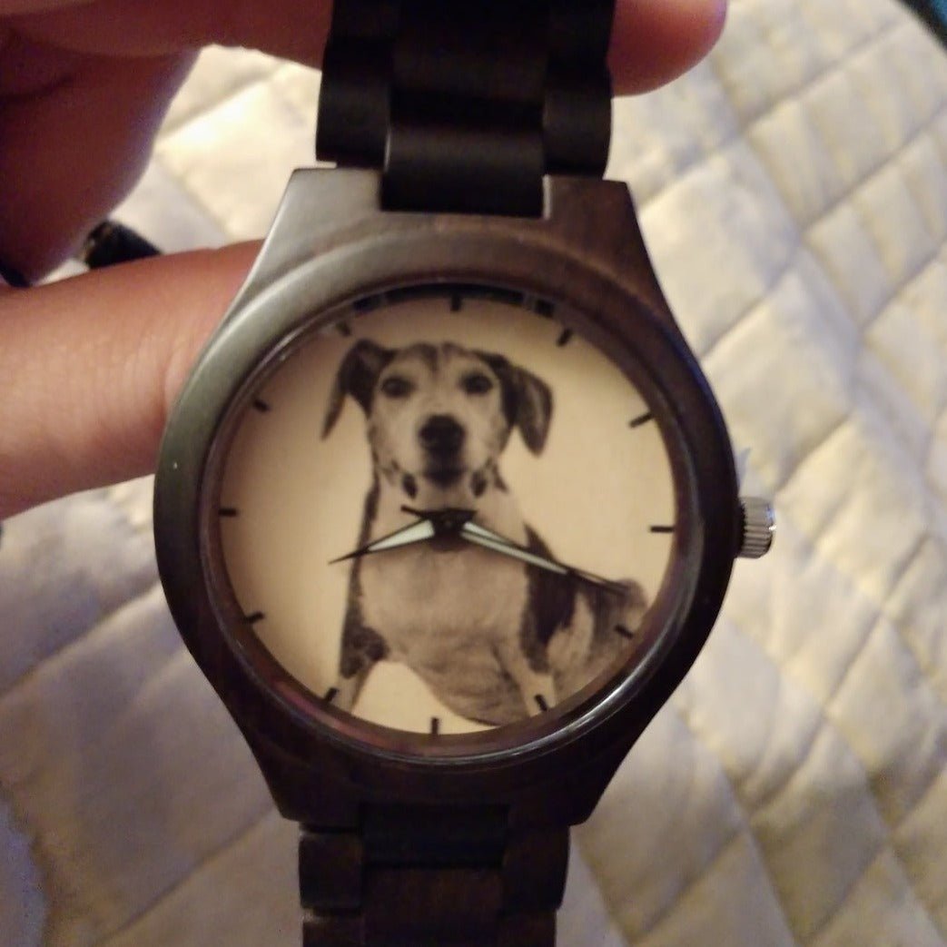 Photo Wooden Watch Pet Lovers Gift