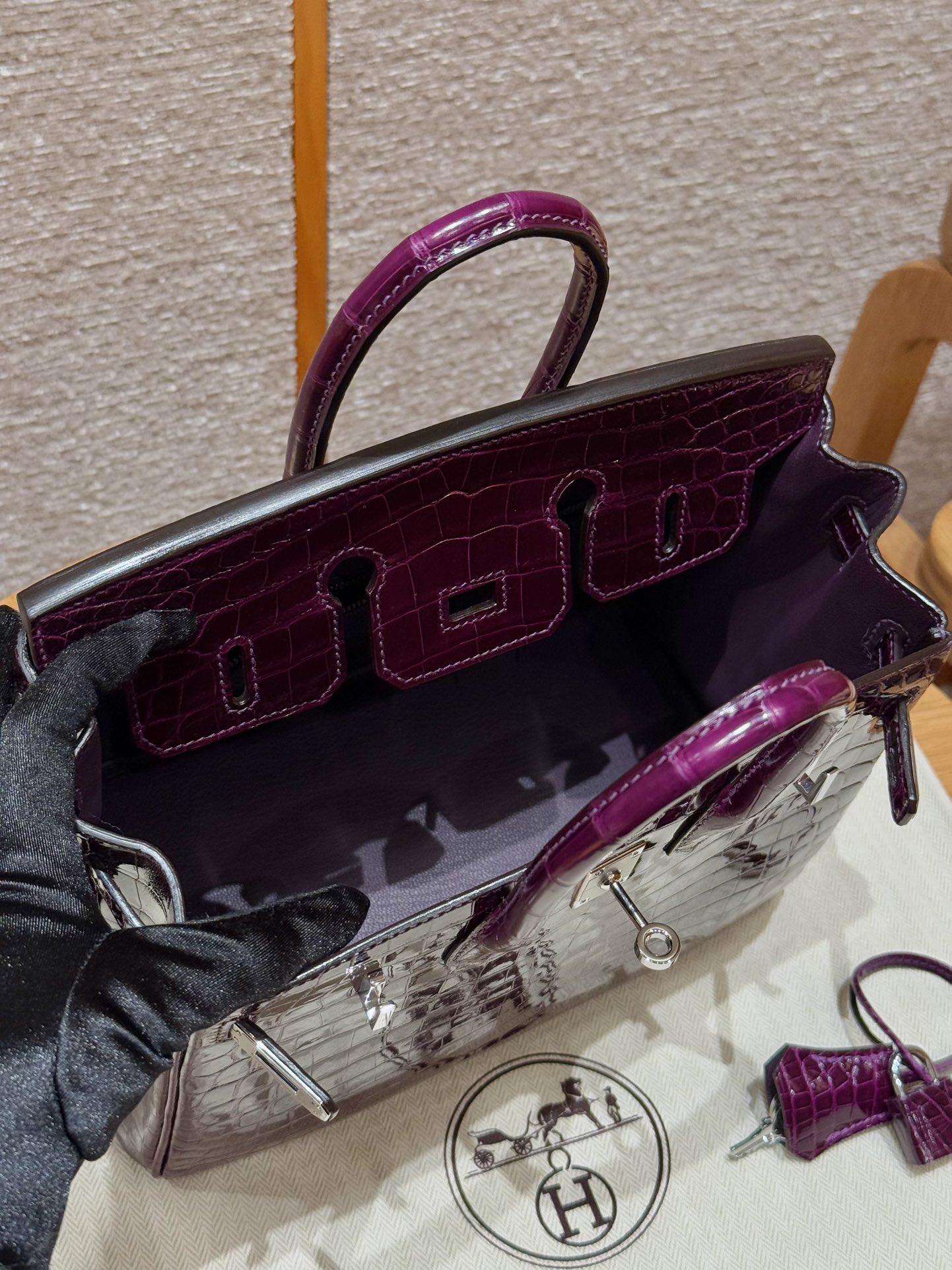 Hermes Birkin N5Cassis (Handmade to order)