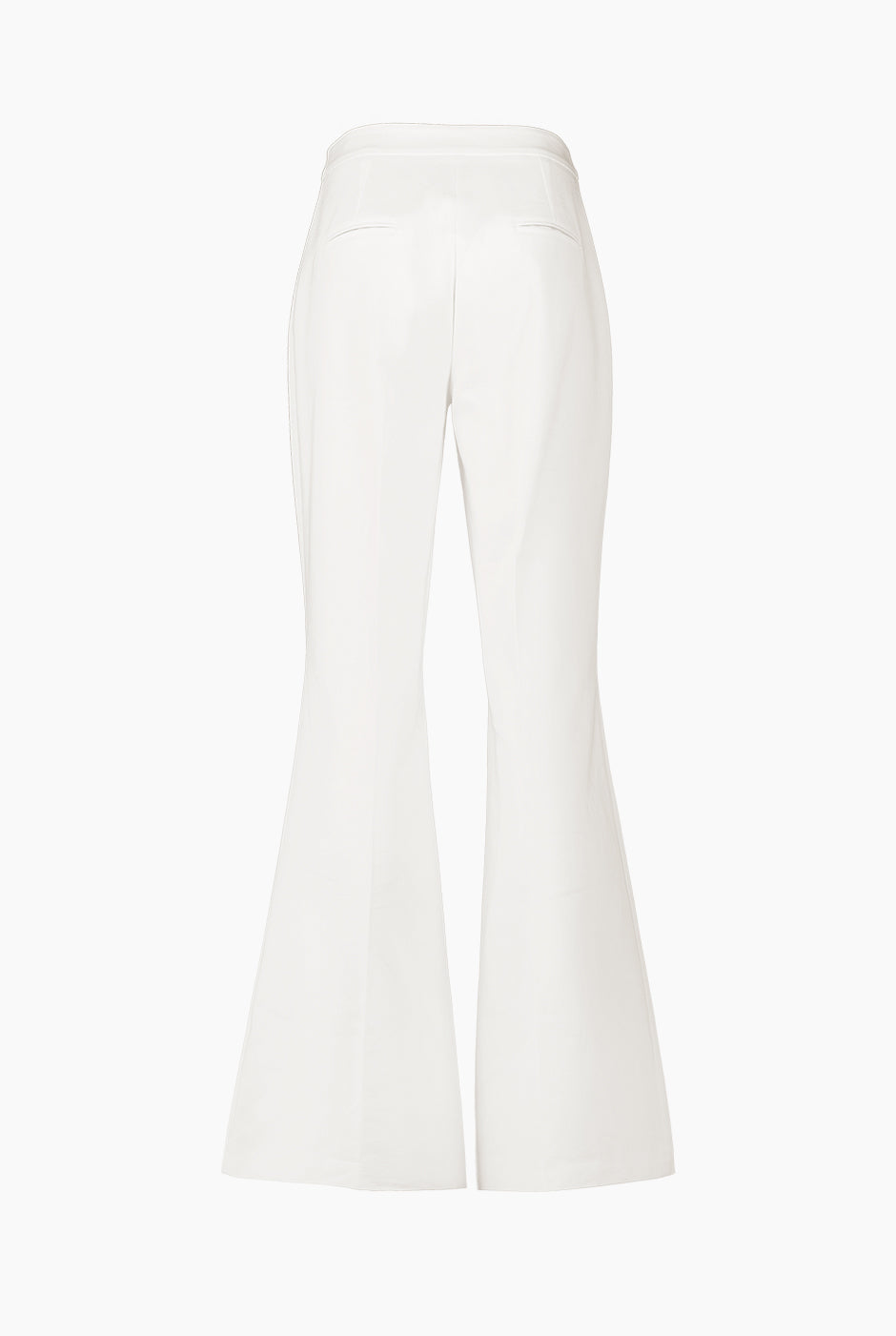 Pantalon corte campana blanco