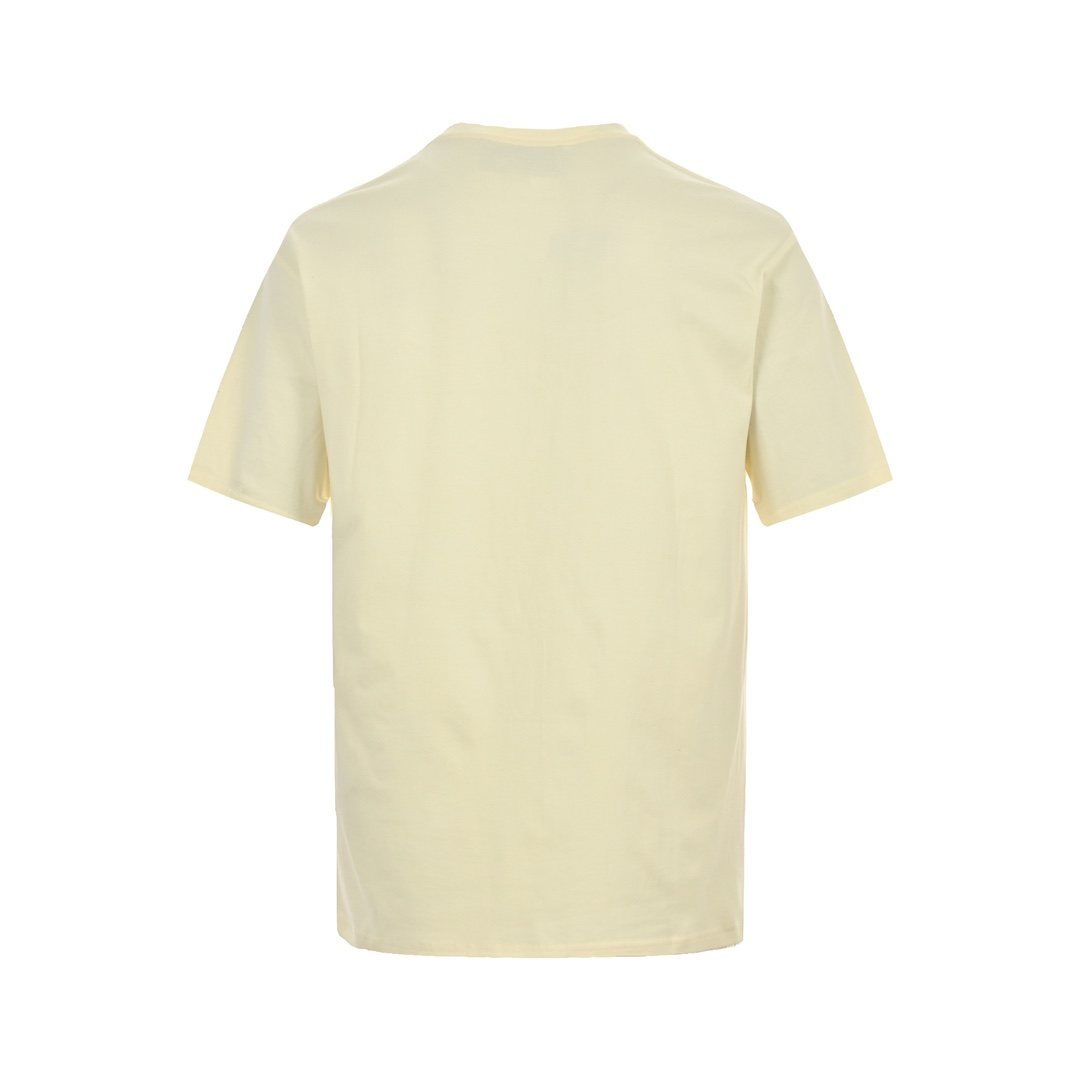 Gucci 24ss red and green double G embroidered short sleeve