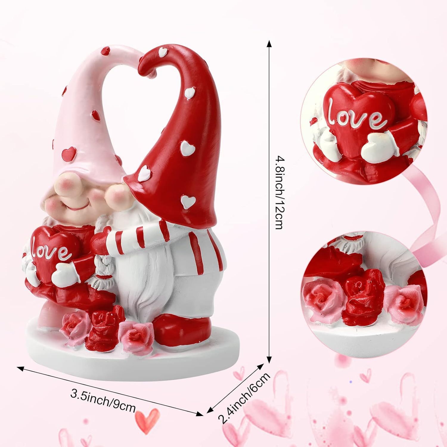 💖 Valentine's Day Sale 49% OFF 💖 Lovely Handmade Resin Gnome For Holiday Gift Present