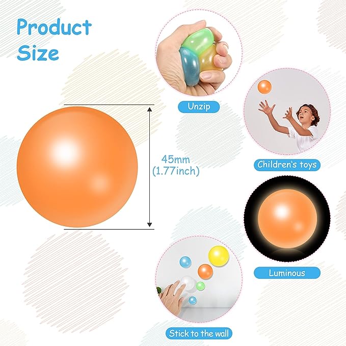 🔥Last Day Promotion-50% OFF💥Luminous decompression vent ball-1 Set(6 PCS)-BUY 3 SETS GET 15% OFF & FREE SHIPPING