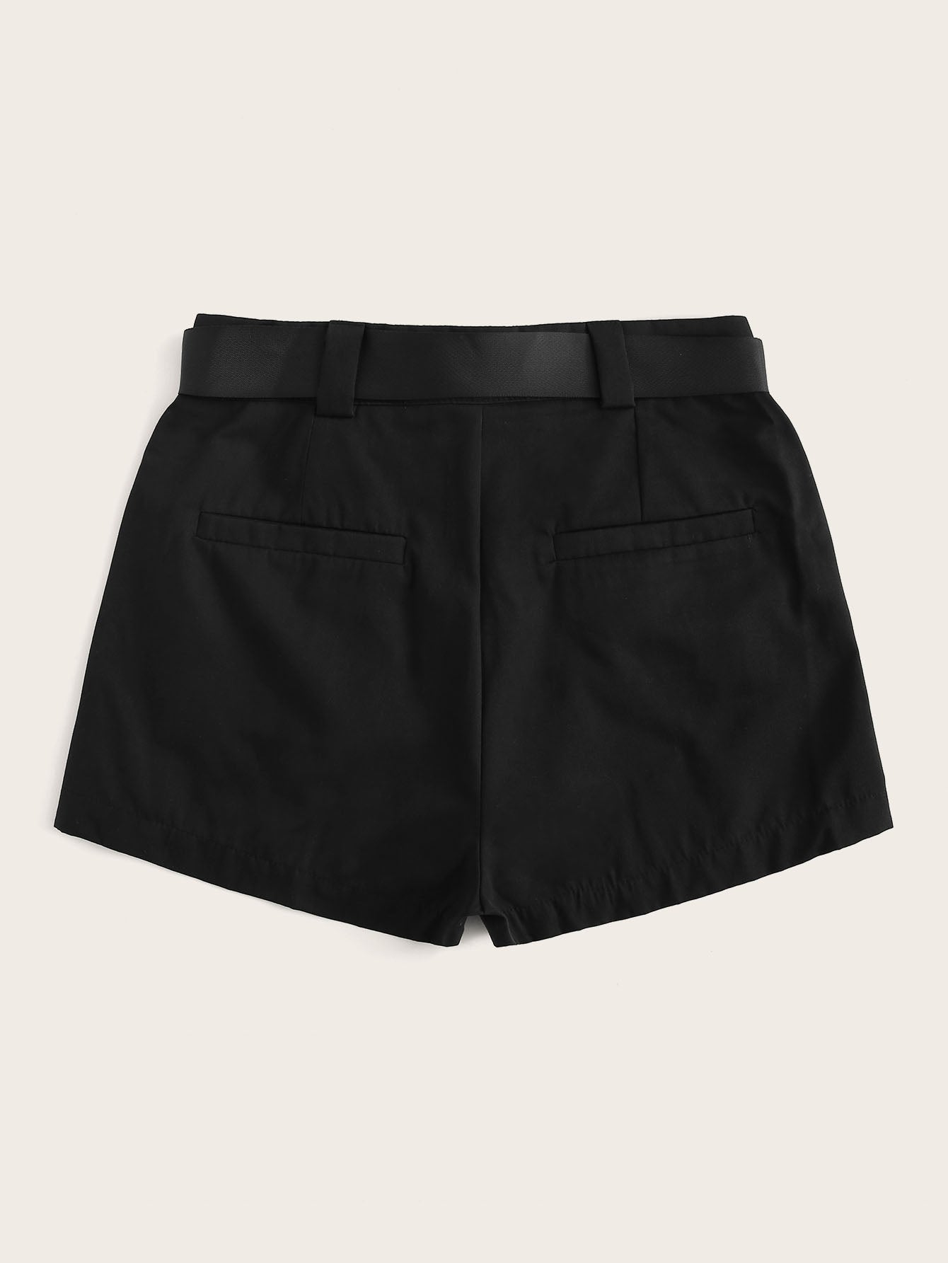SHEIN 70s Waist Belted Pocket Utility Shorts