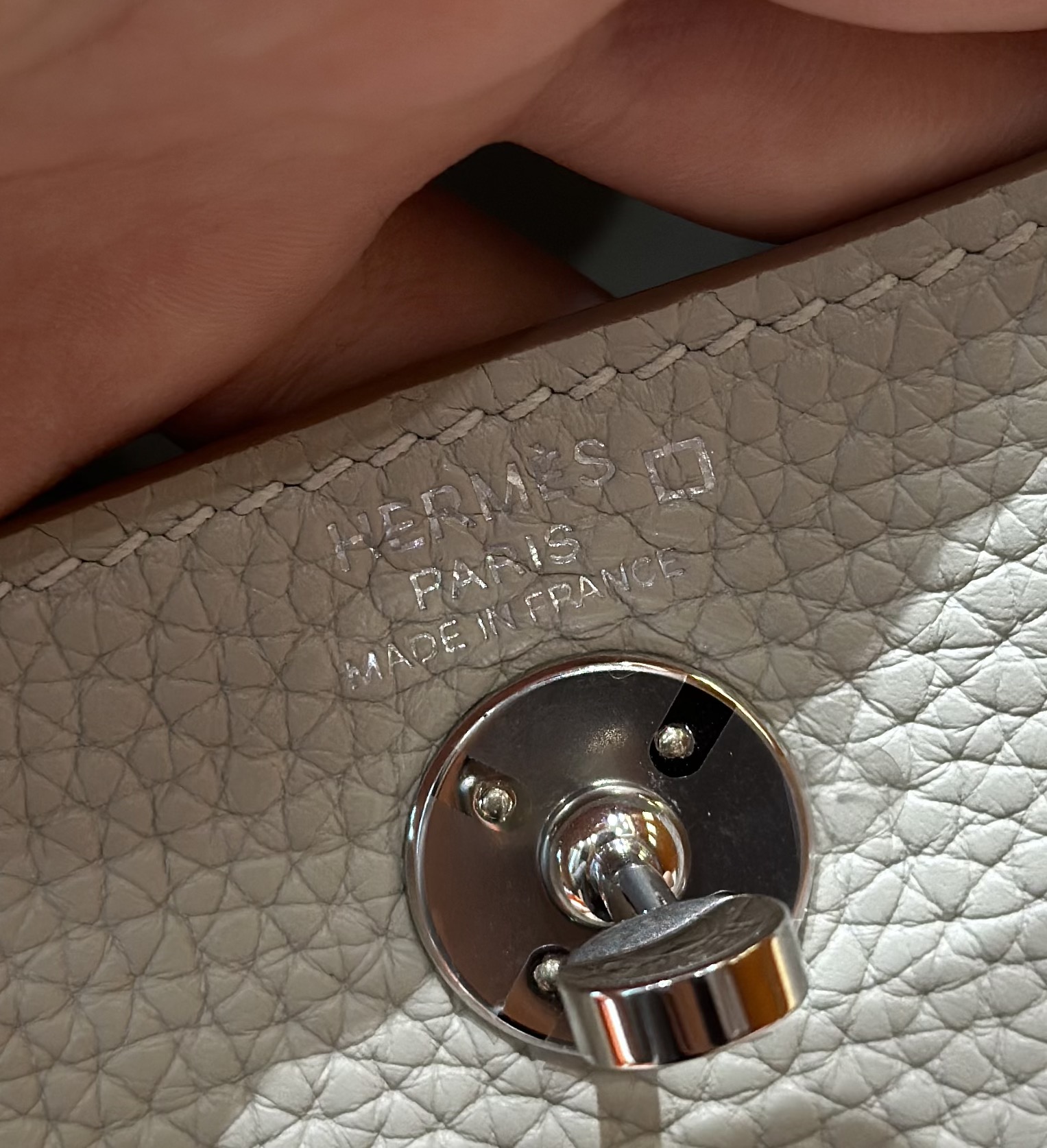 Hermès Mini Lindy 80Girs Perle Handbag (Handmade to Order)