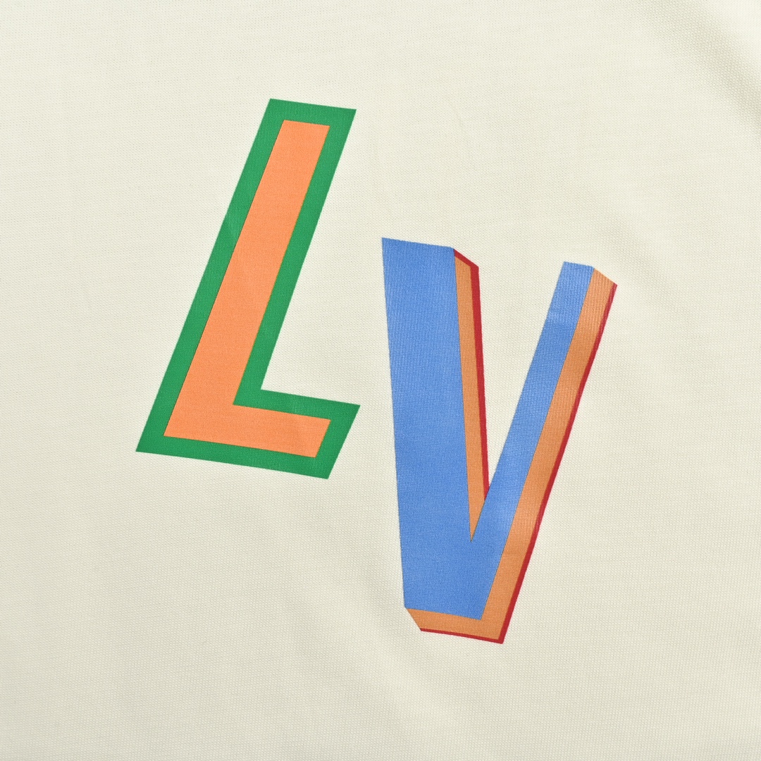 Louis Vuitton & NBA 21ss Rainbow Lettering Printed Short Sleeves