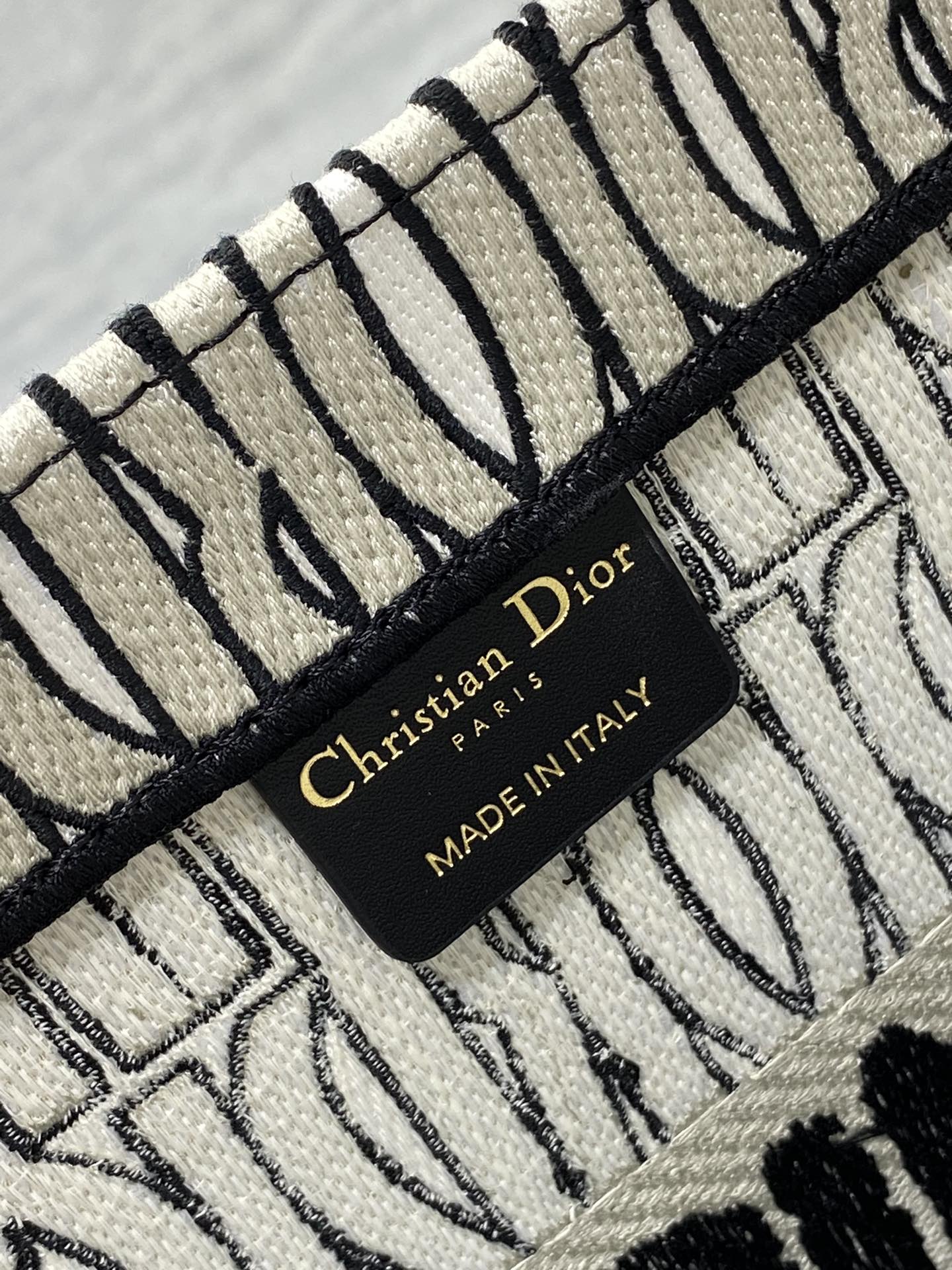 Dior Miss Embroidered Tote Shopping Bag