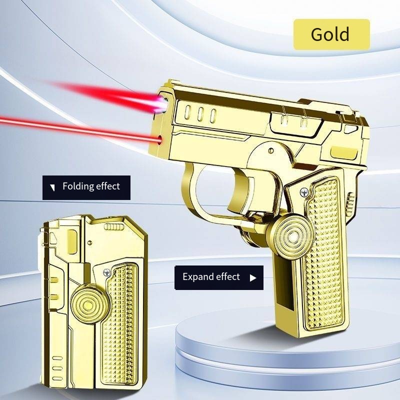 ✨Flash Sale✨Metal Folding Gun Style Inflatable Lighter