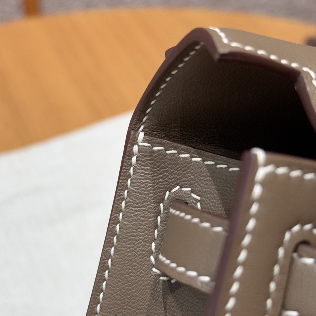Hermès Kelly Pochette1 18Etoupe Handbag (Handmade to order)