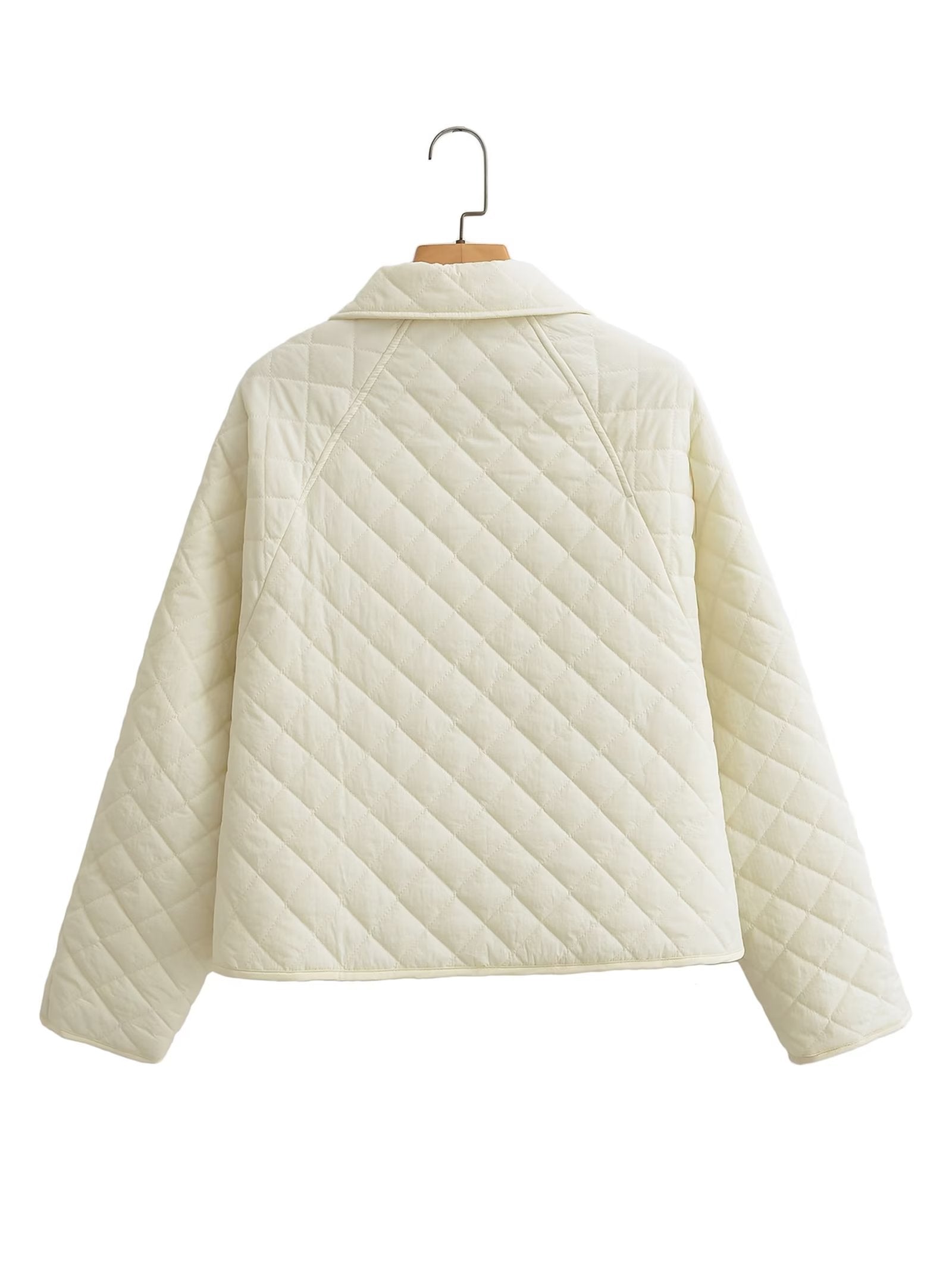Fall Women Clothing Collared Single Breasted Pocket Long Sleeve Shirt Cotton Coat Jacket