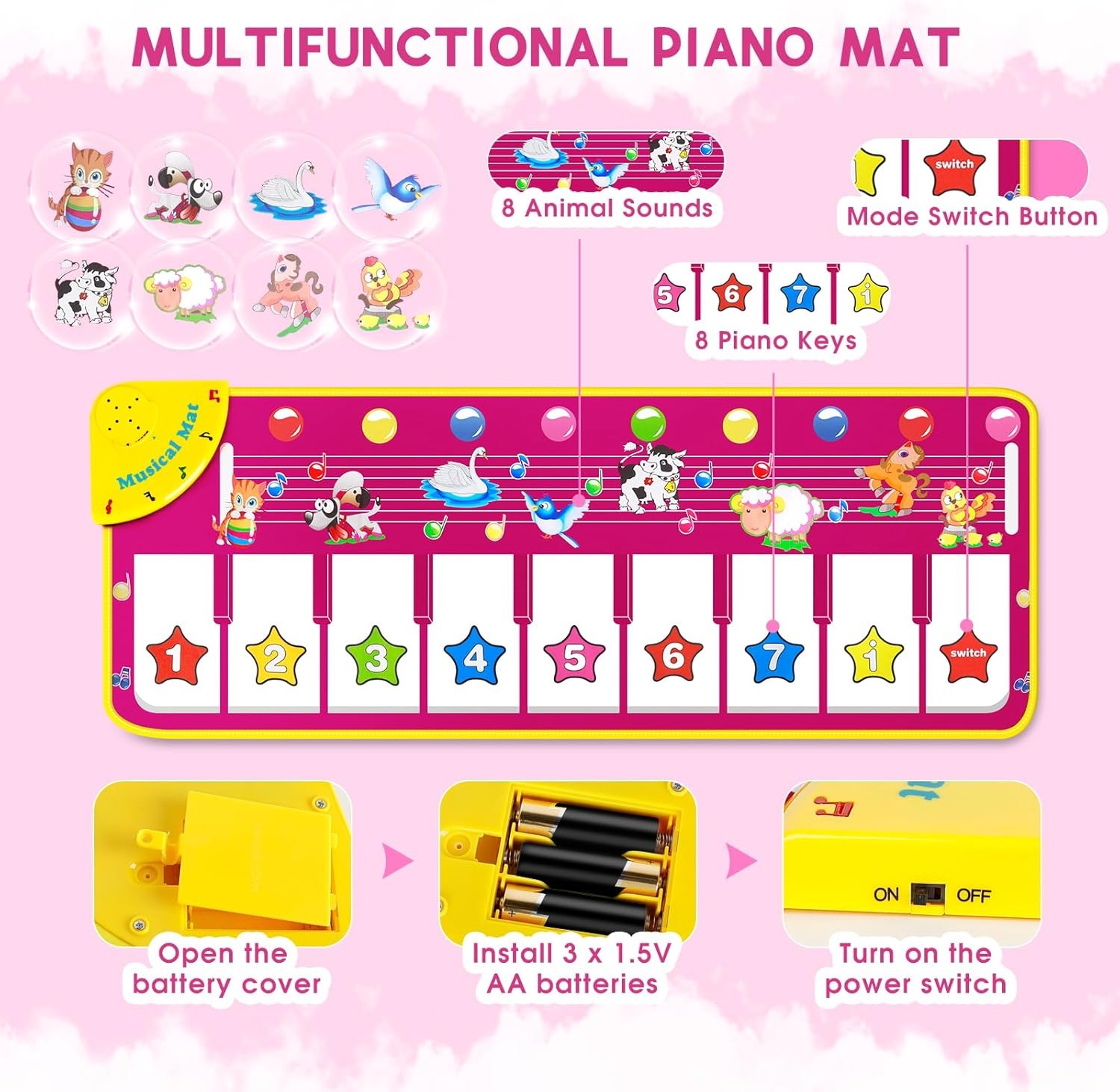 🔥ON SALE 🔥Children's Music Piano Carpet🎹