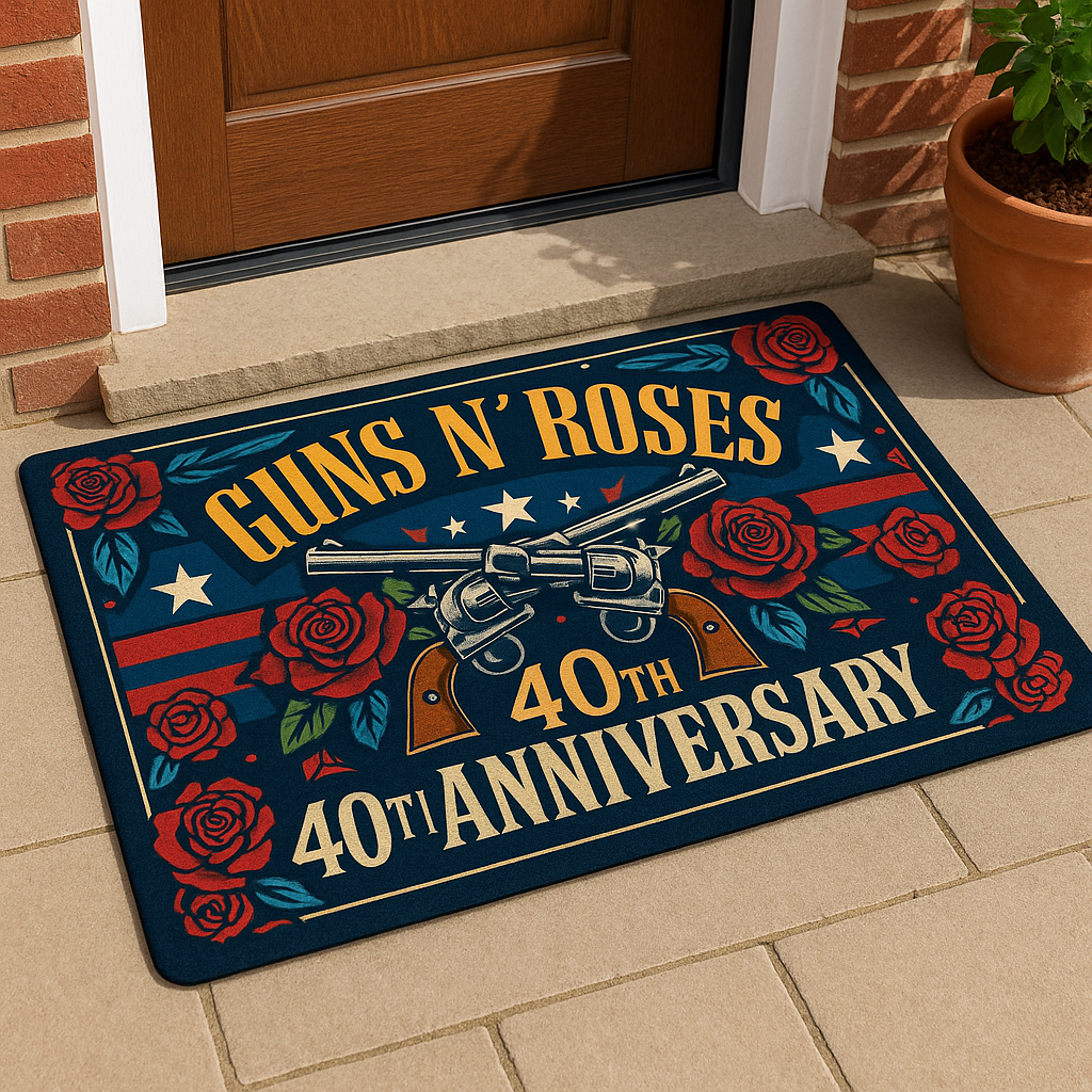 Guns N' Roses 40th Anniversary Commemorative Doormat