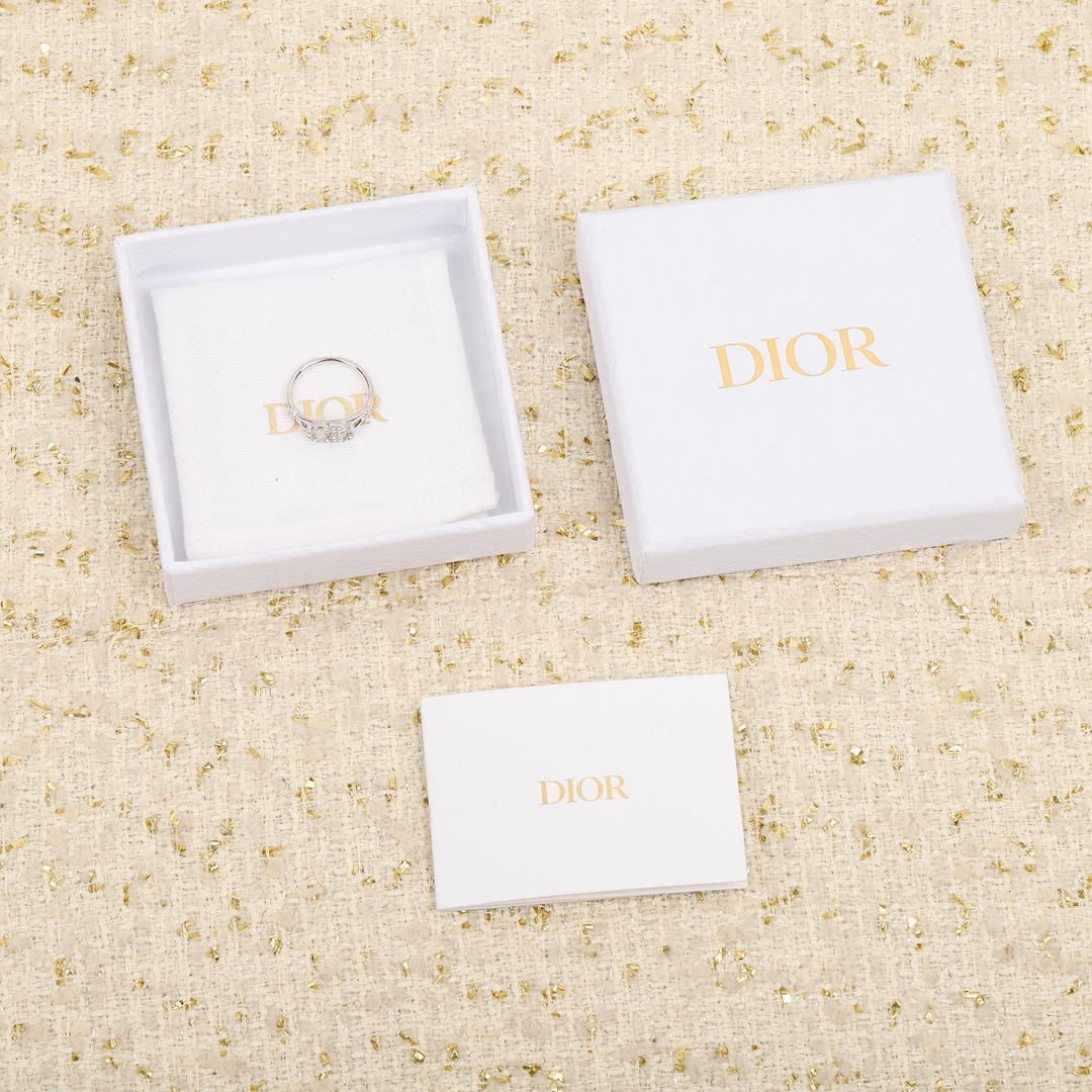 Dior Alphabet Full Diamond Ring