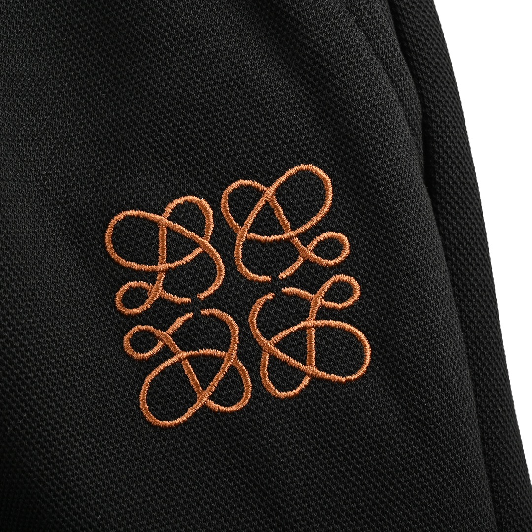 Loewe Logo and patch back pocket logo embroidered trousers