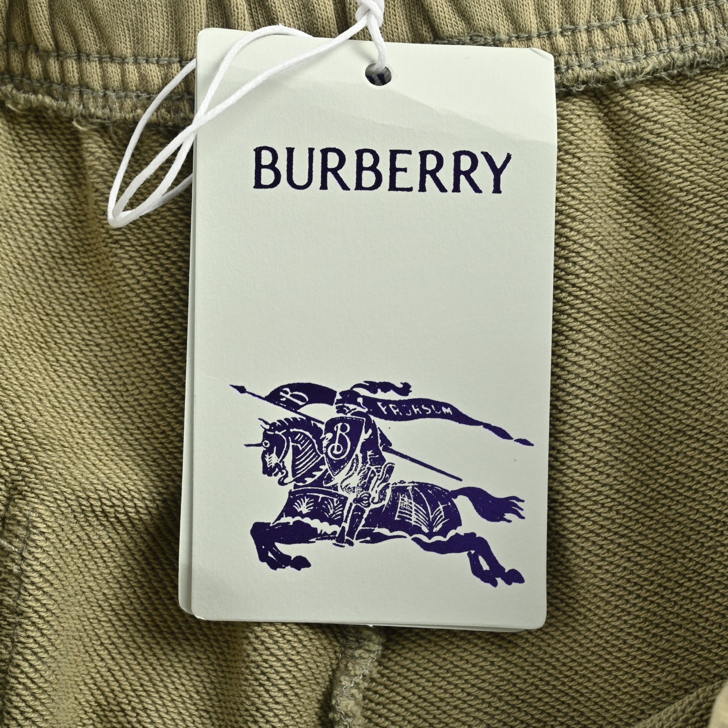 Burberry 25ss Warhorse Towel Embroidery Check Patch Washed Shorts