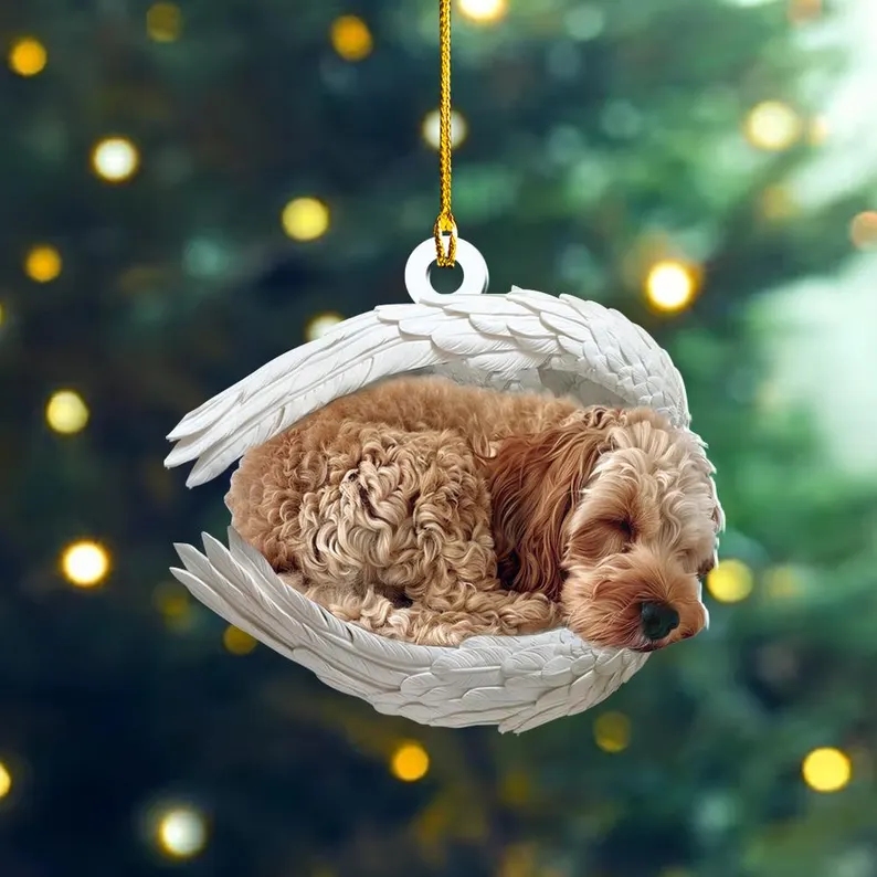Dog Sleeping Angel Ornament | Dog Lovers Gift